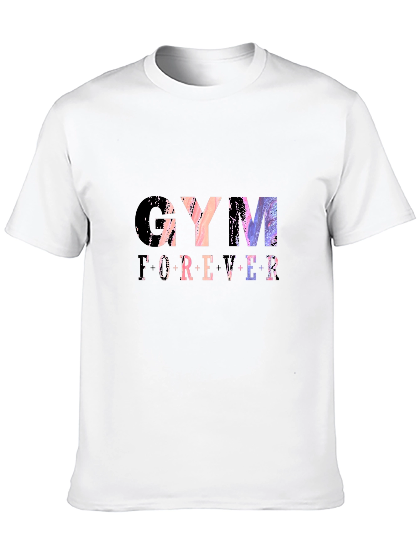 Gym Forever Graphic Tee - Black Cotton T-Shirt