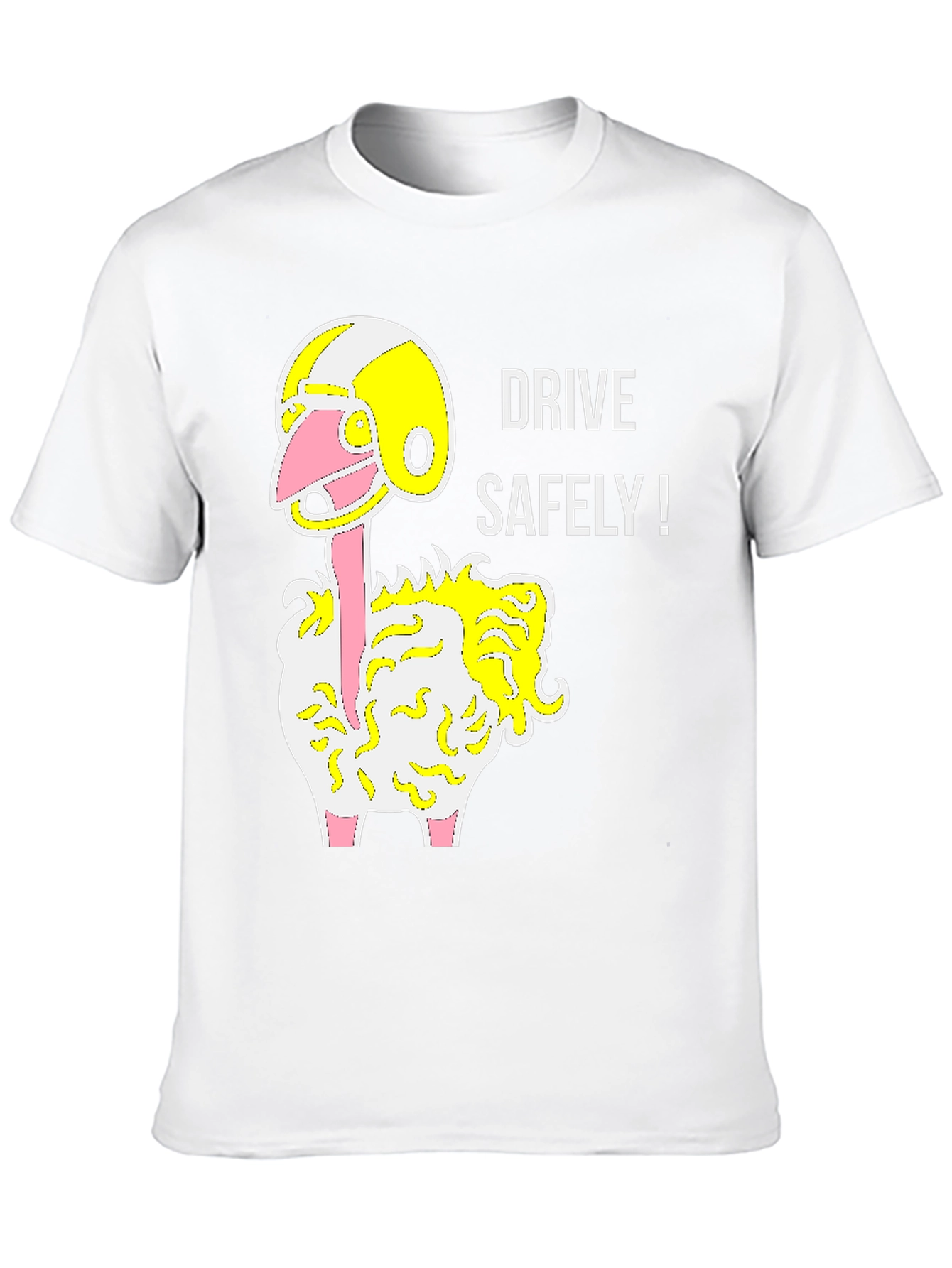 Drive Safely Ostrich T-Shirt - Black Graphic Tee