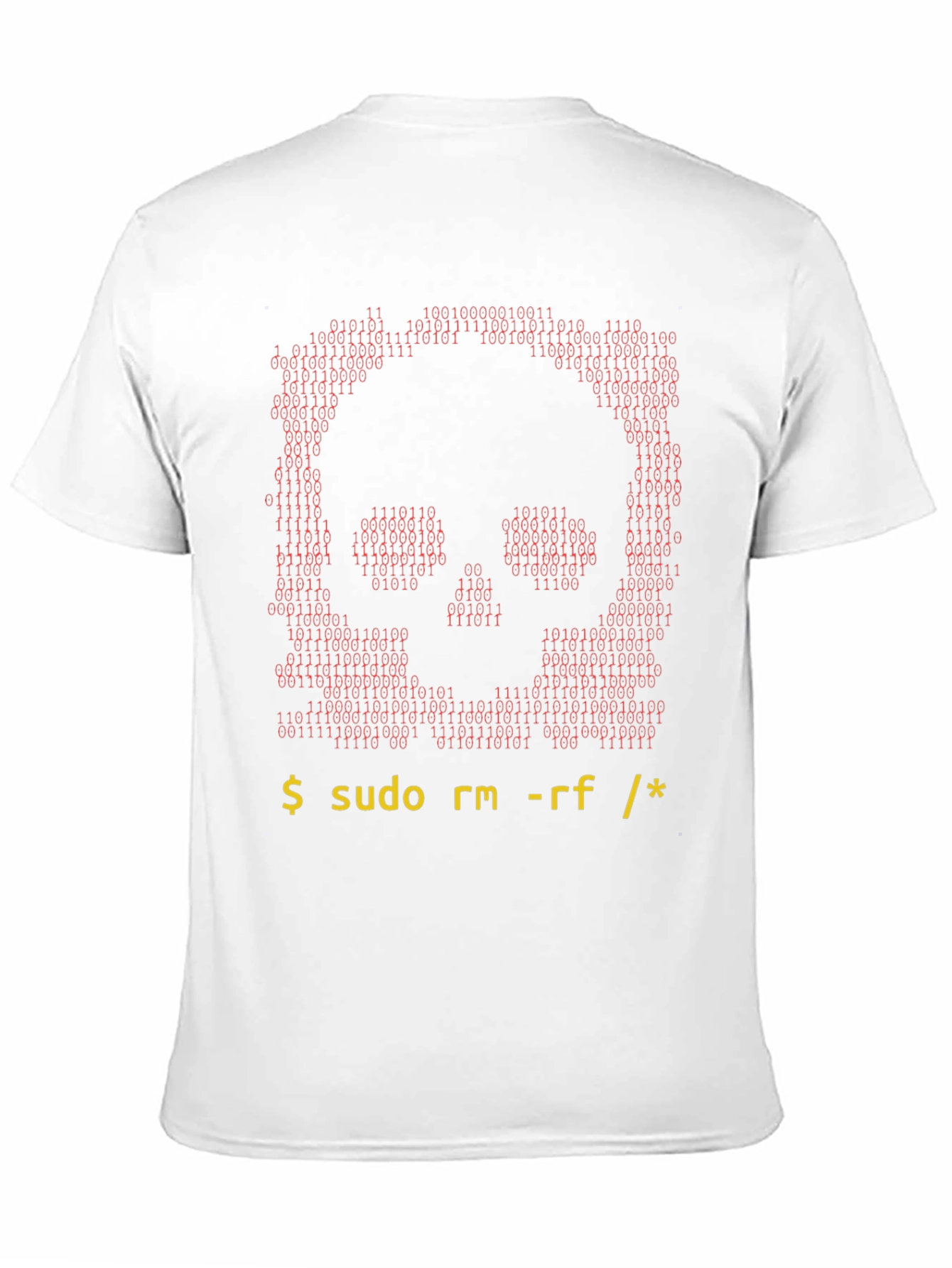 Hacker Skull T-Shirt - Command Line Design