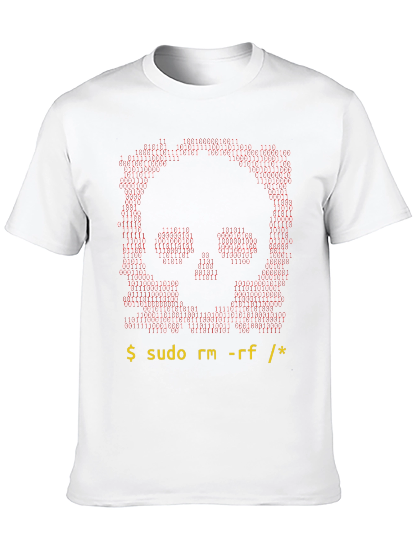 Hacker Skull T-Shirt - Command Line Design