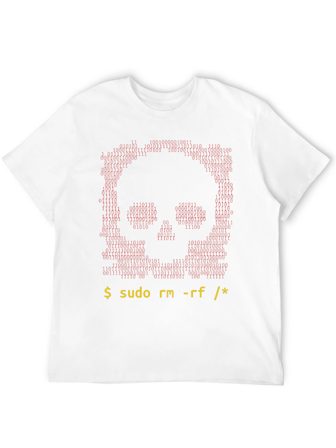 Hacker Skull T-Shirt - Command Line Design