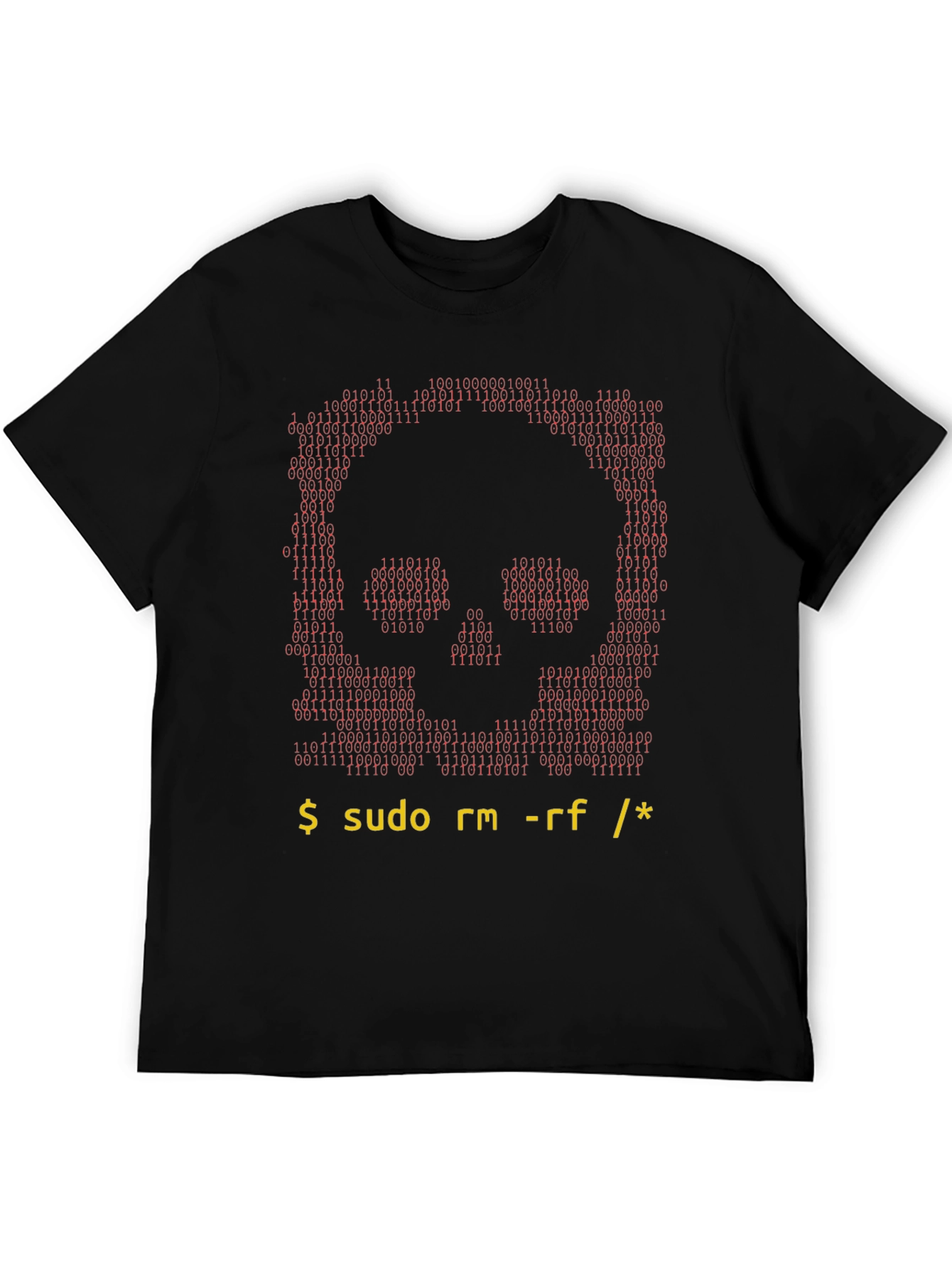 Hacker Skull T-Shirt - Command Line Design