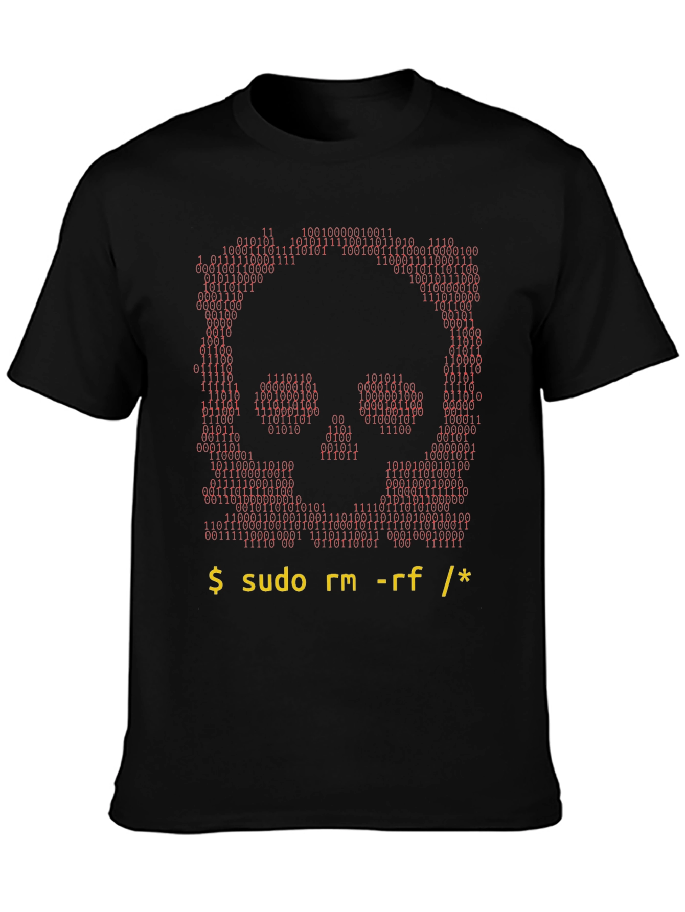 Hacker Skull T-Shirt - Command Line Design