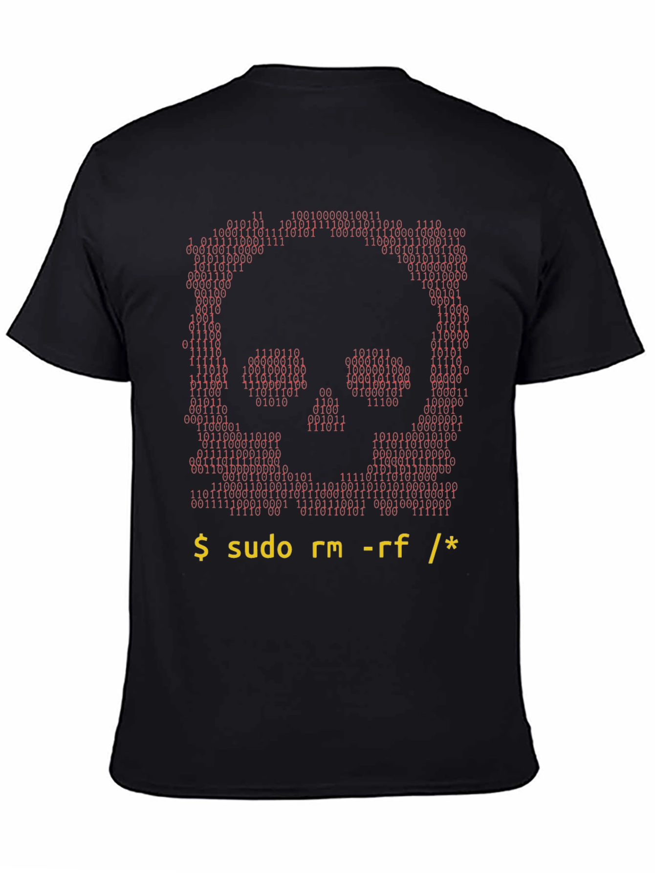 Hacker Skull T-Shirt - Command Line Design