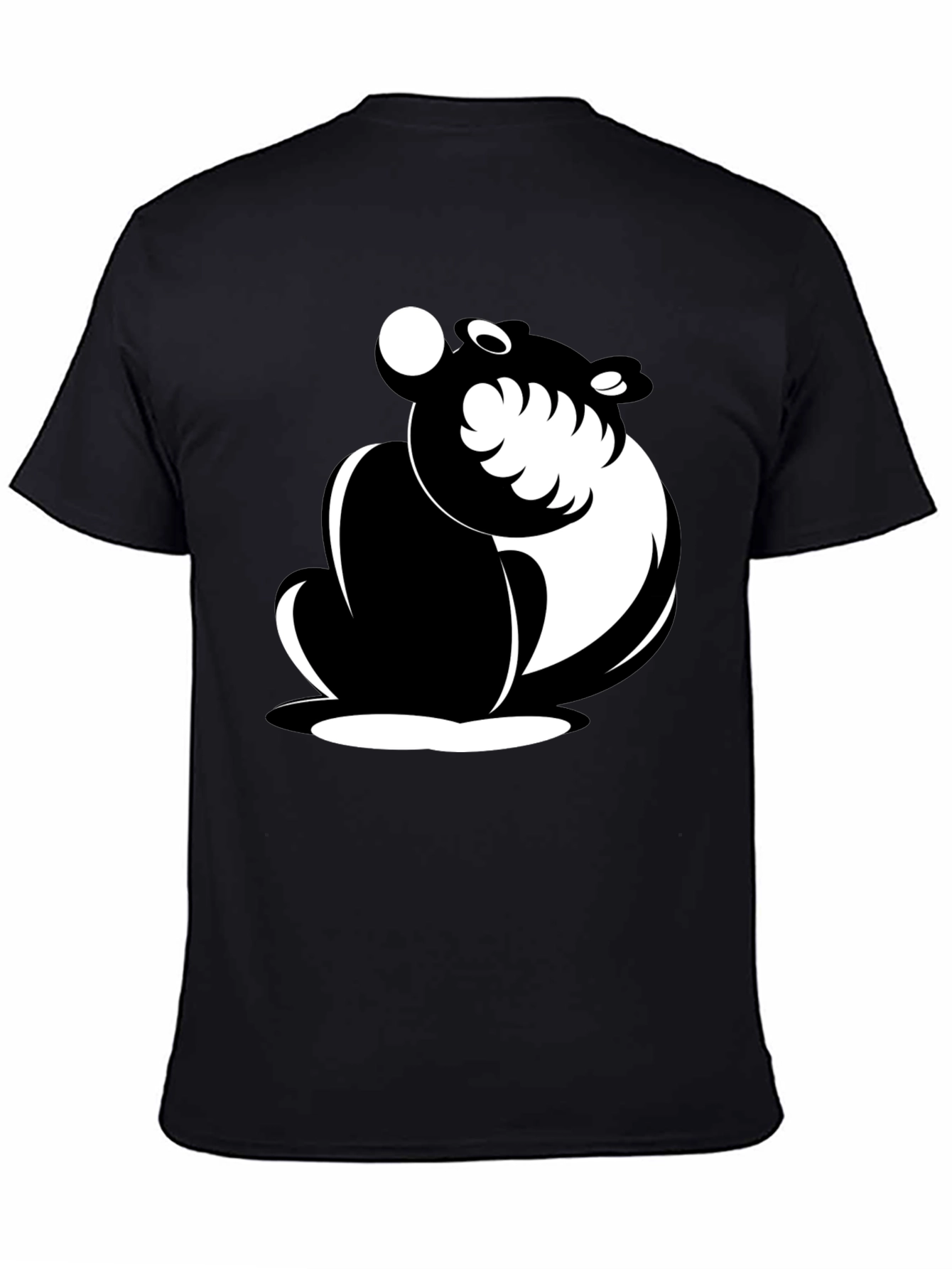 Stylish Black T-Shirt with Panda Graphic