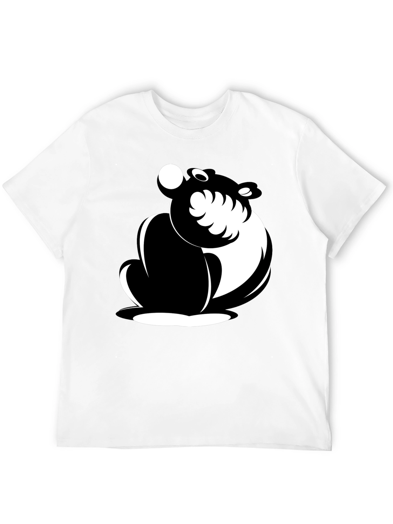 Stylish Black T-Shirt with Panda Graphic