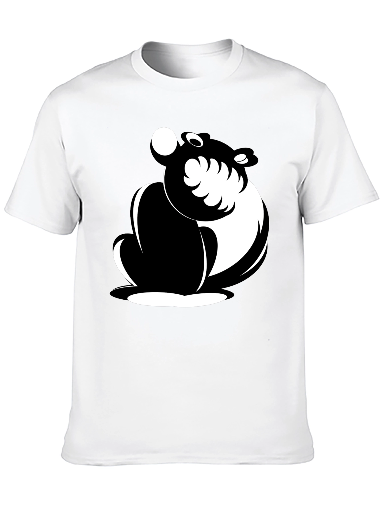 Stylish Black T-Shirt with Panda Graphic