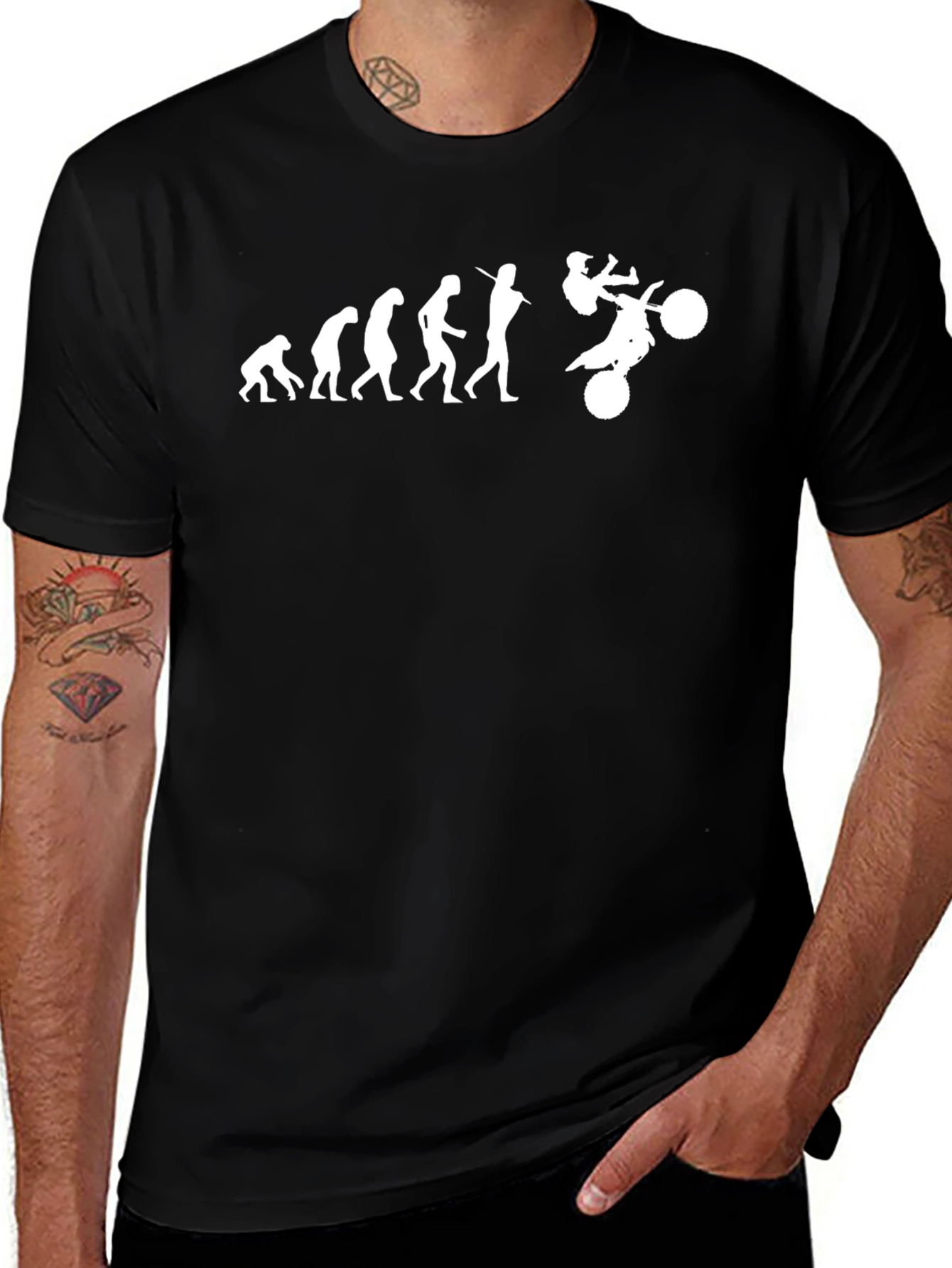 Evolution of Motocross T-Shirt - Black