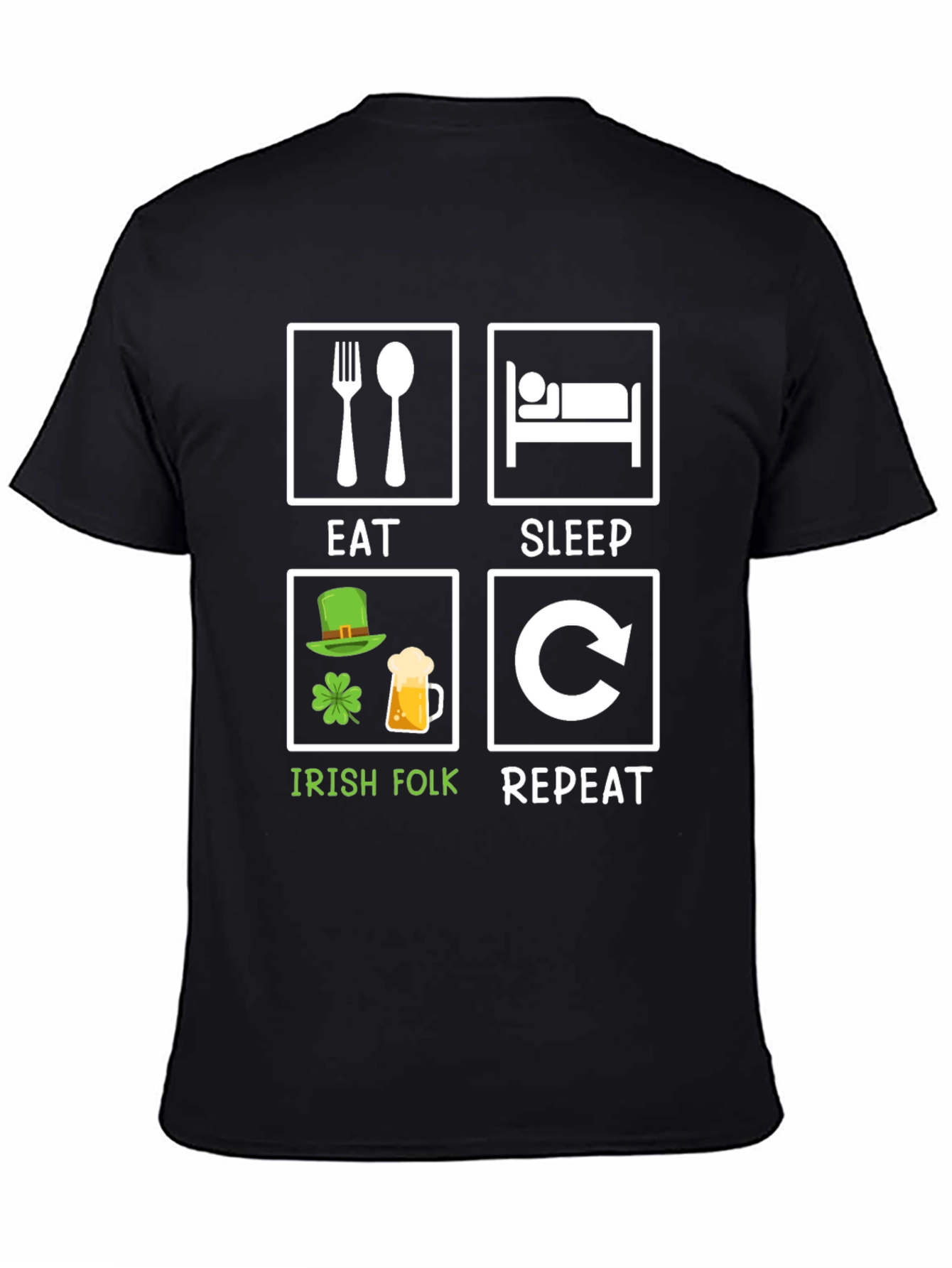 Eat Sleep Irish Folk Repeat T-Shirt