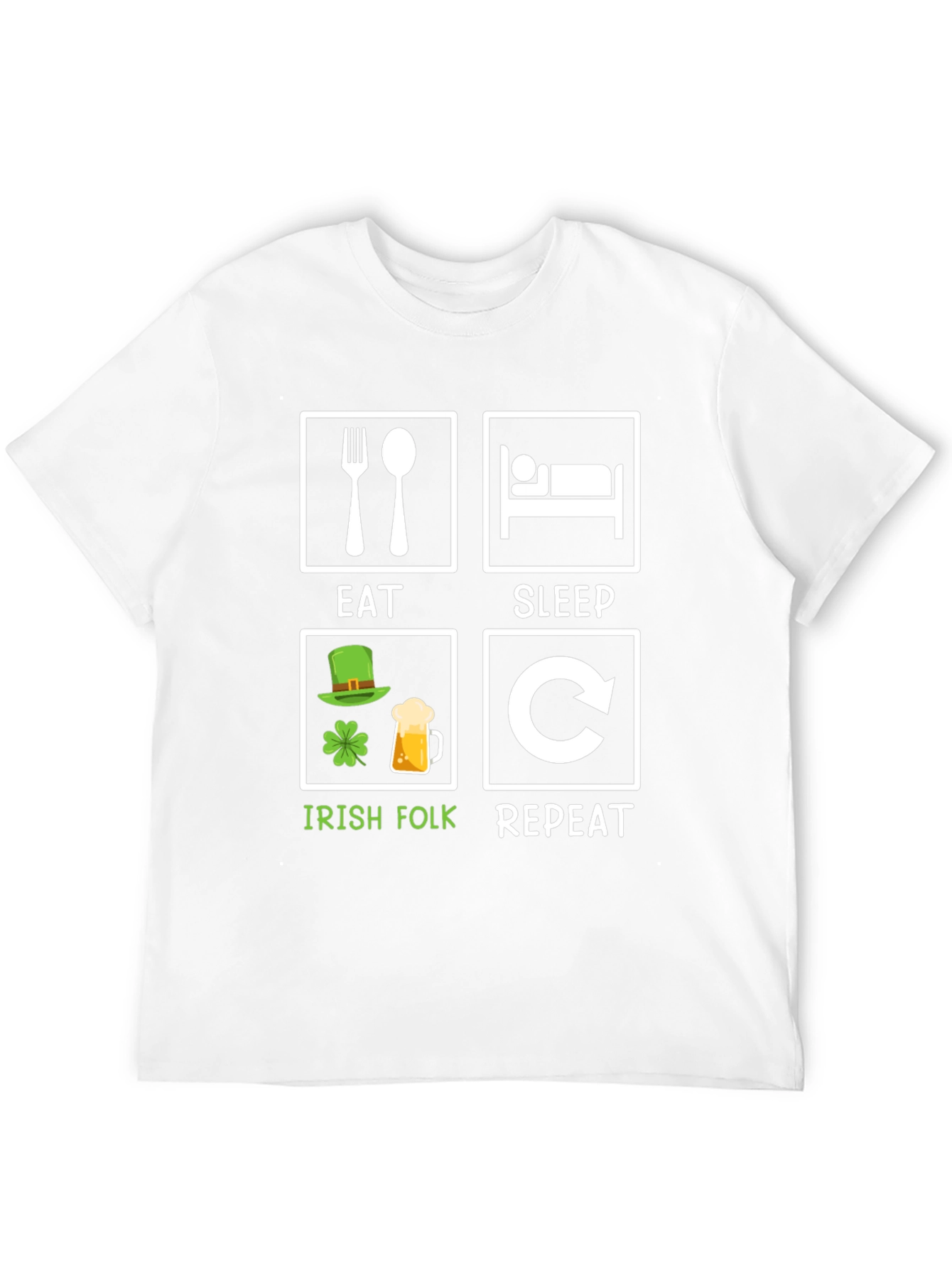 Eat Sleep Irish Folk Repeat T-Shirt