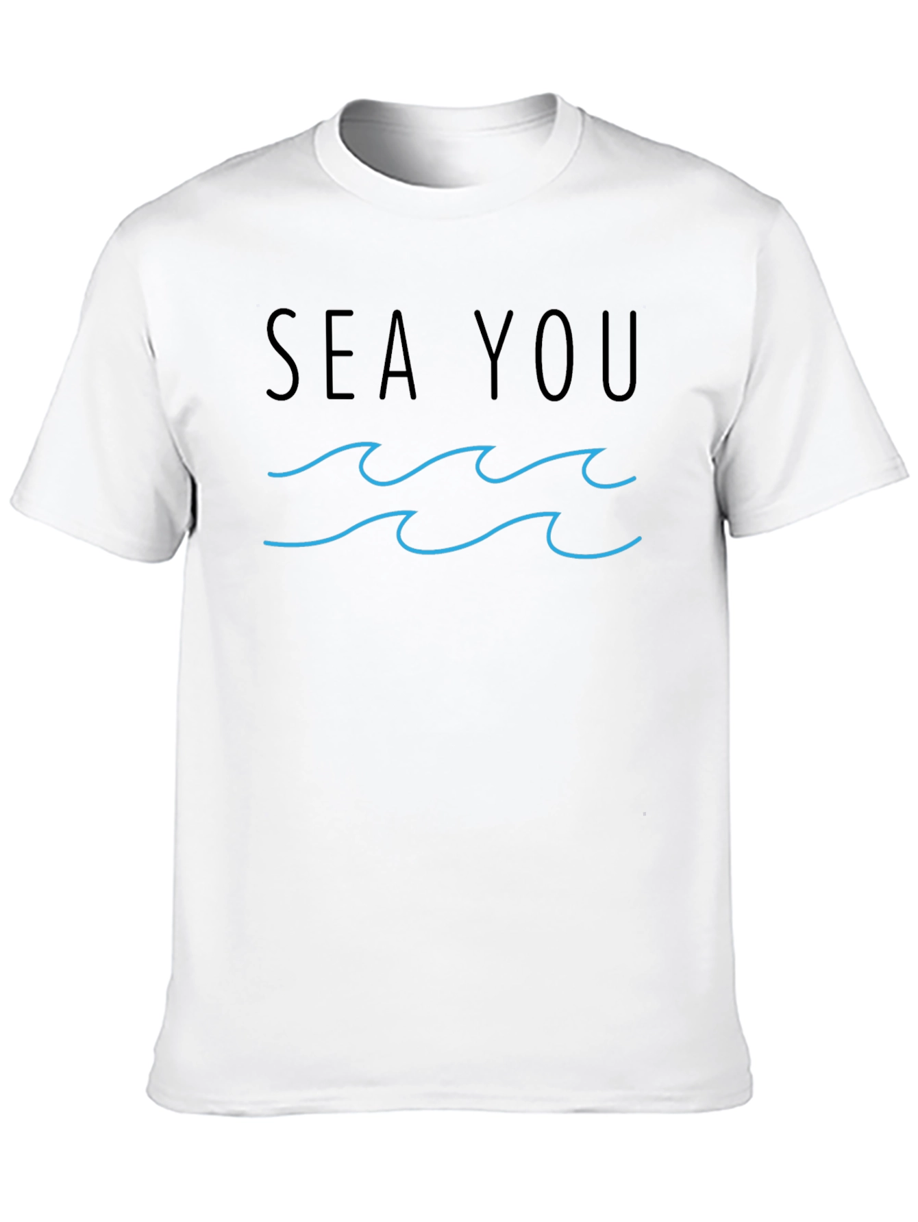 Sea You Graphic Tee - Black Cotton T-Shirt