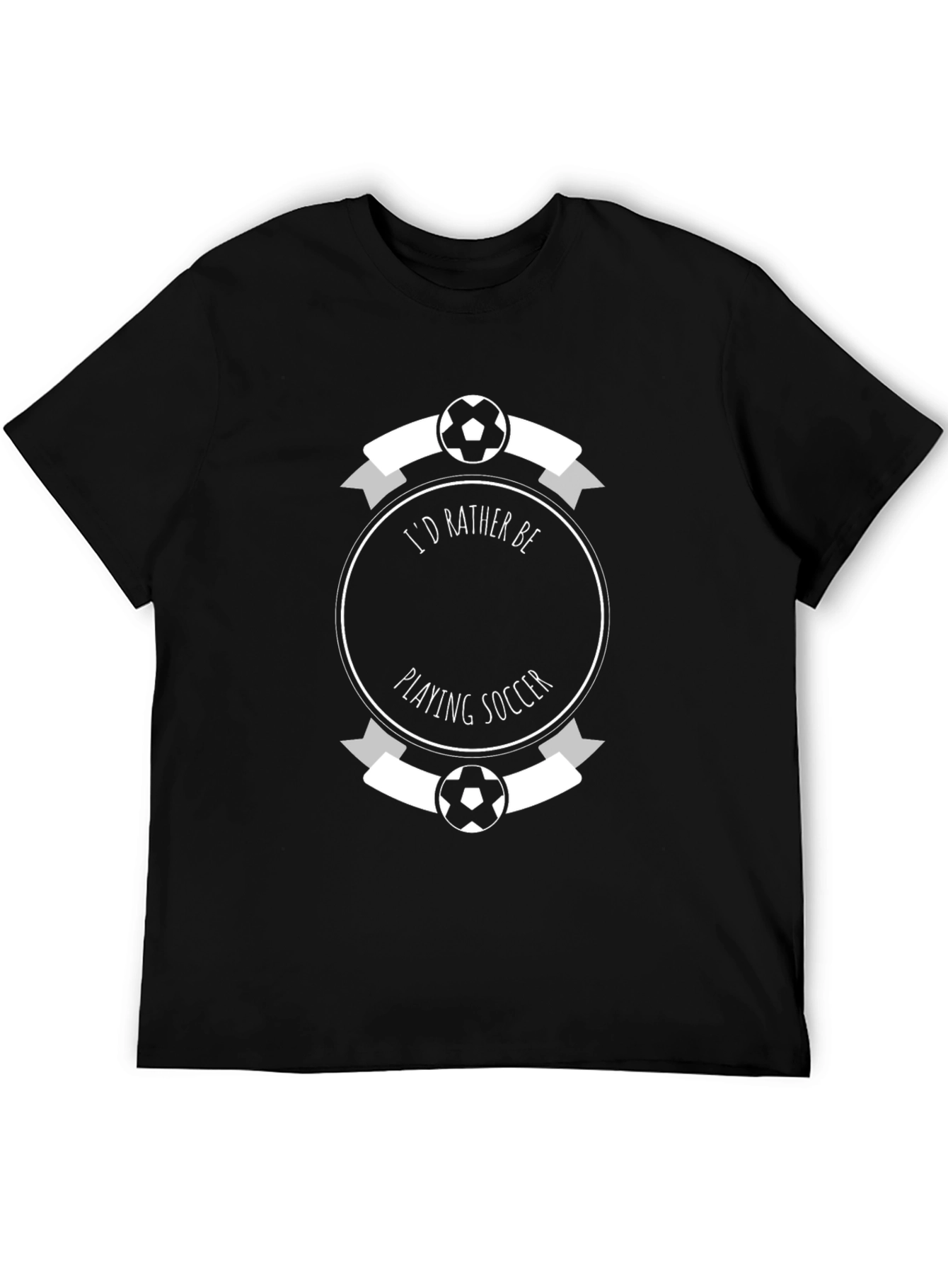Soccer Player T-Shirt - Id Rather Be Playing