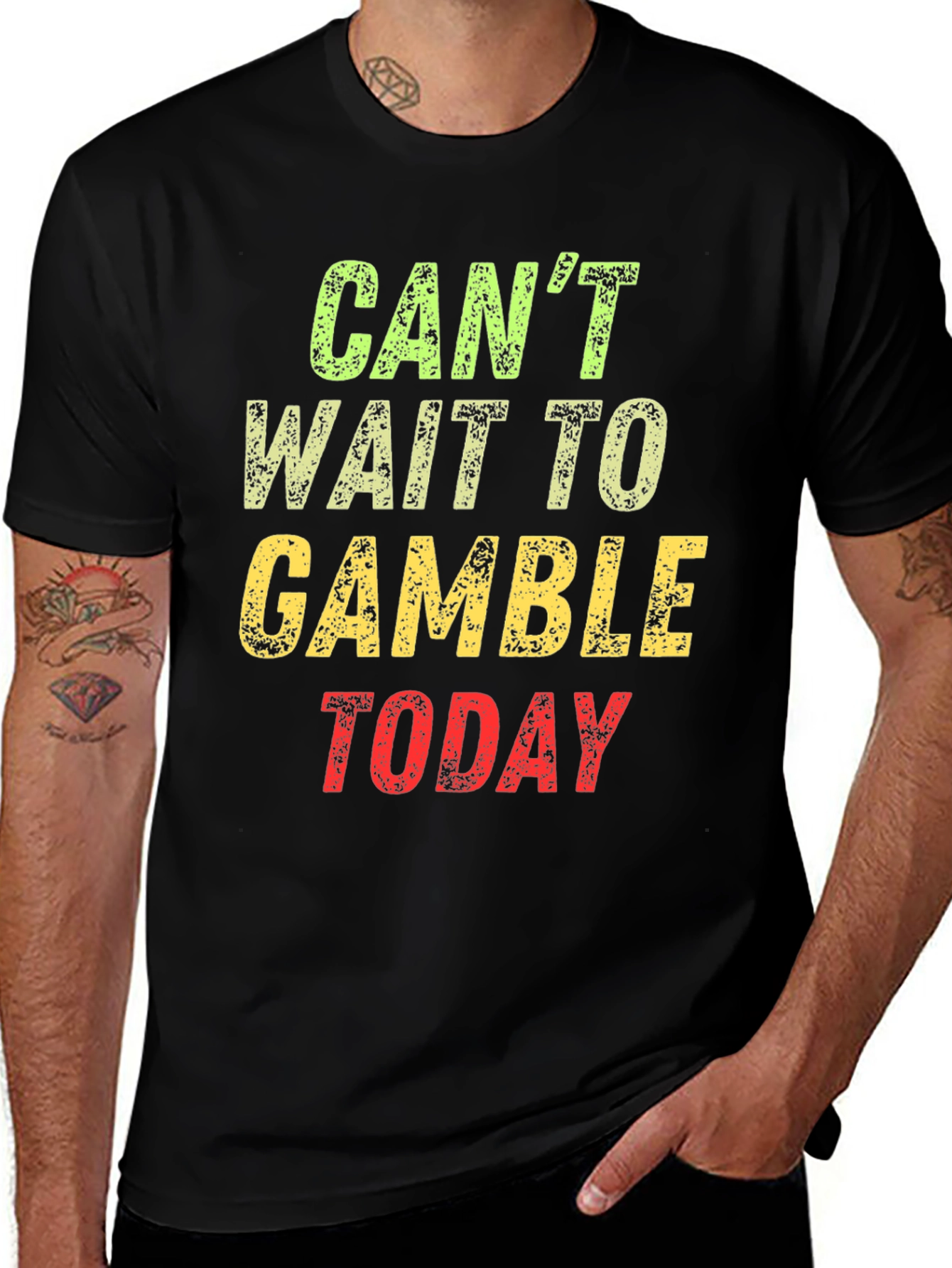 Cant Wait to Gamble Today Graphic T-Shirt