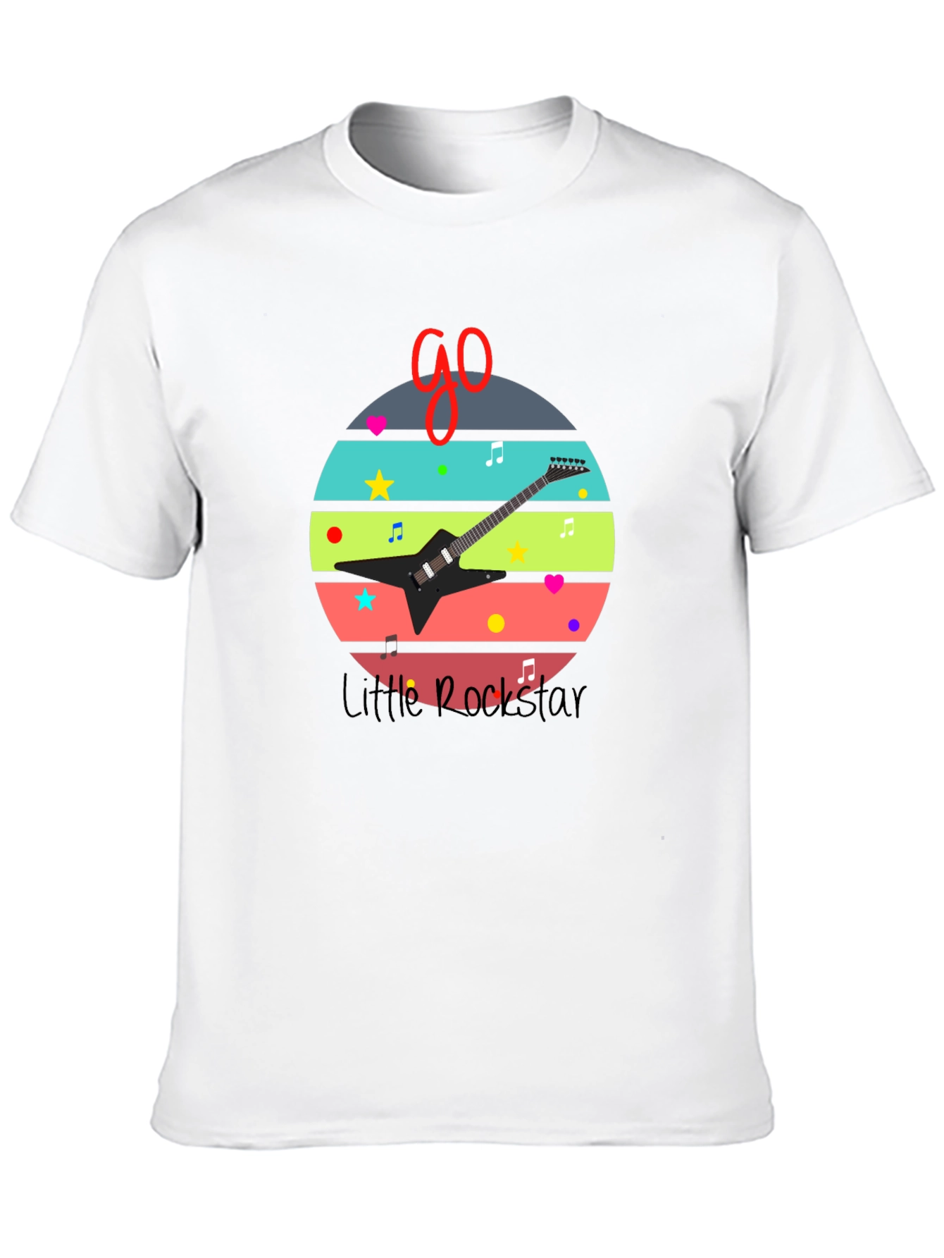 Little Rockstar Graphic Tee - Music Lovers T-Shirt