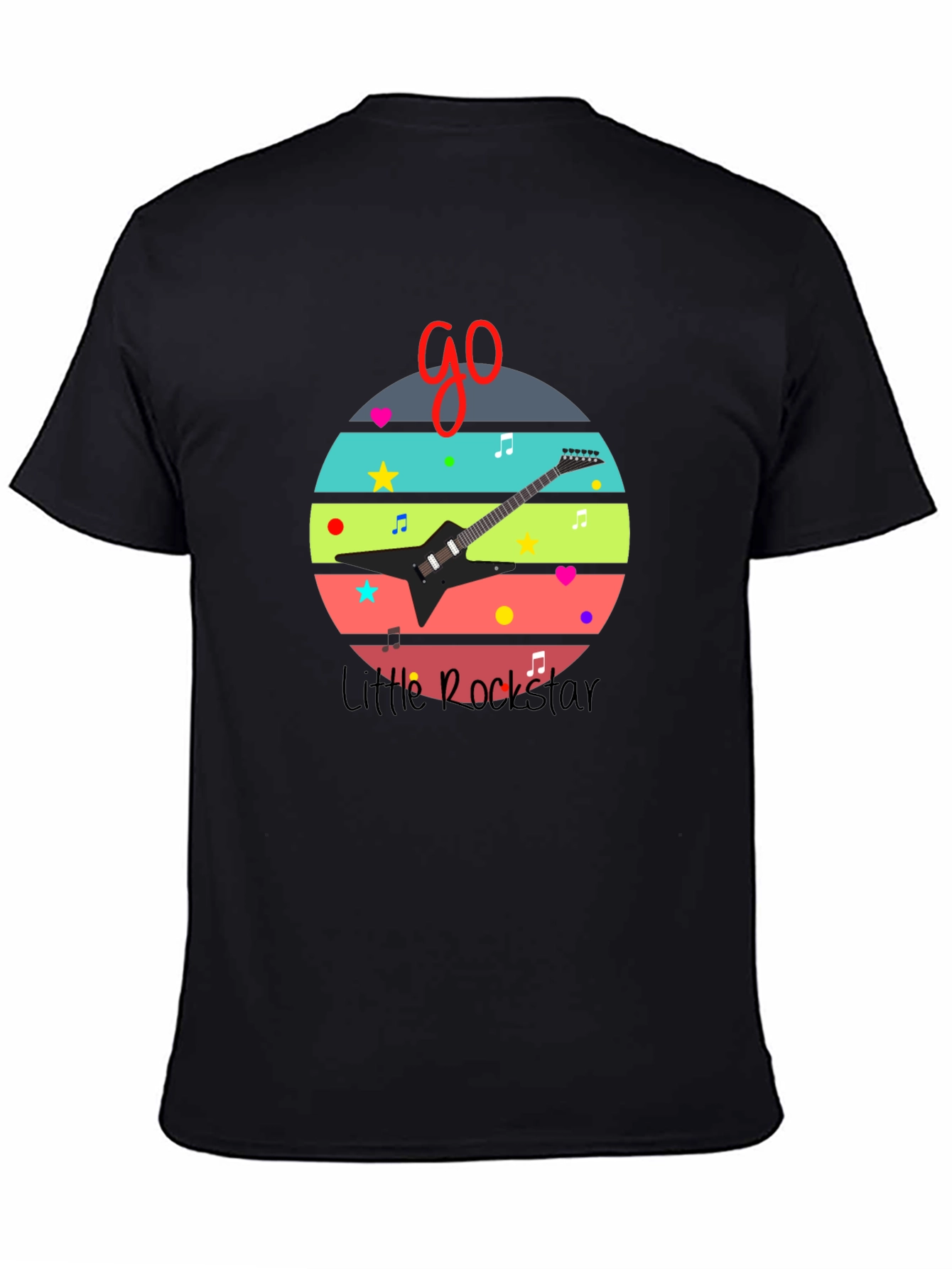 Little Rockstar Graphic Tee - Music Lovers T-Shirt