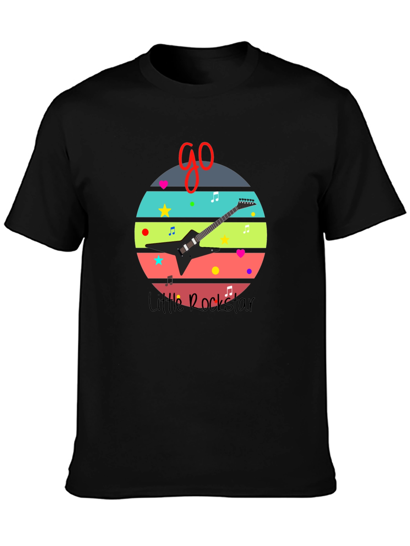 Little Rockstar Graphic Tee - Music Lovers T-Shirt