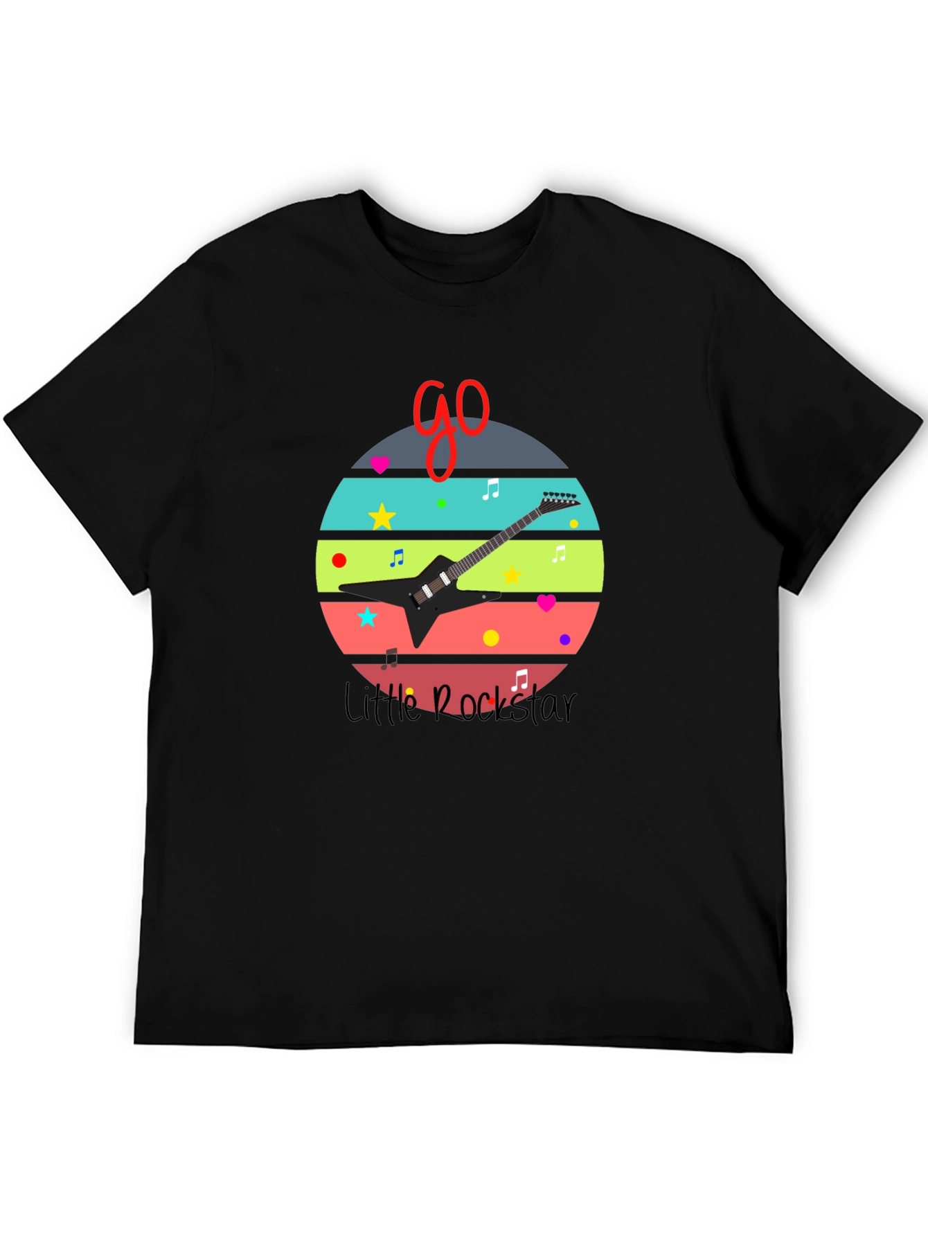 Little Rockstar Graphic Tee - Music Lovers T-Shirt