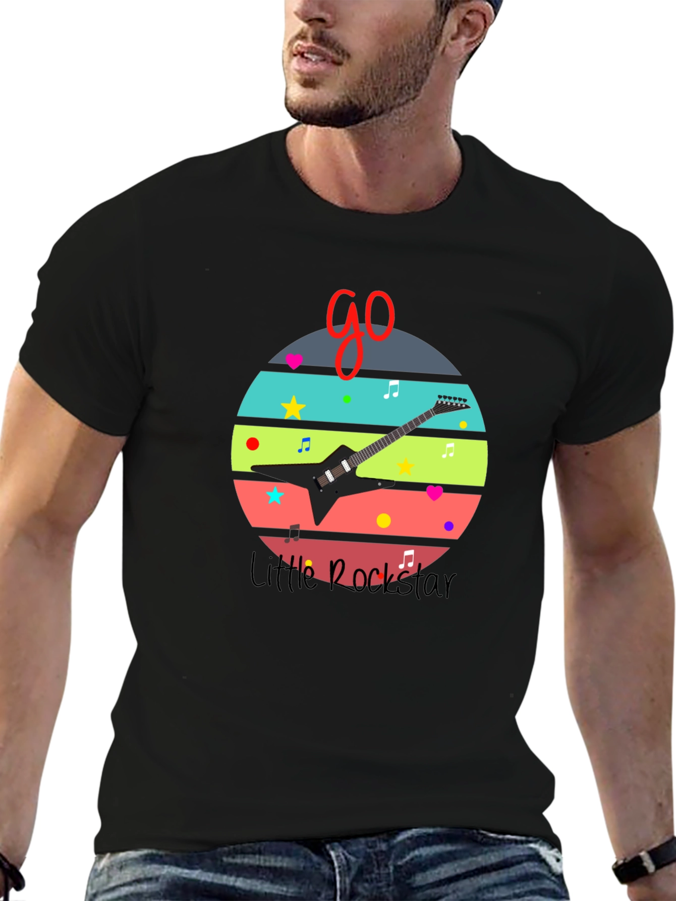 Little Rockstar Graphic Tee - Music Lovers T-Shirt