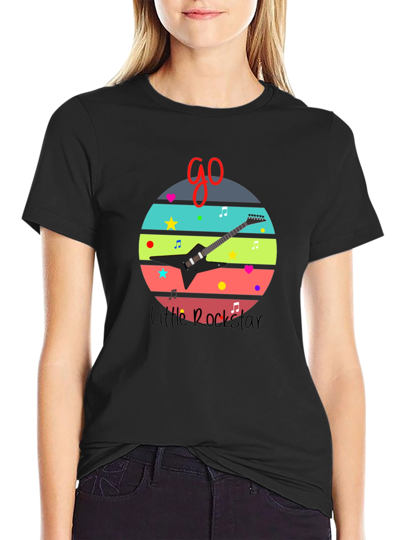 Little Rockstar Graphic Tee - Music Lovers T-Shirt