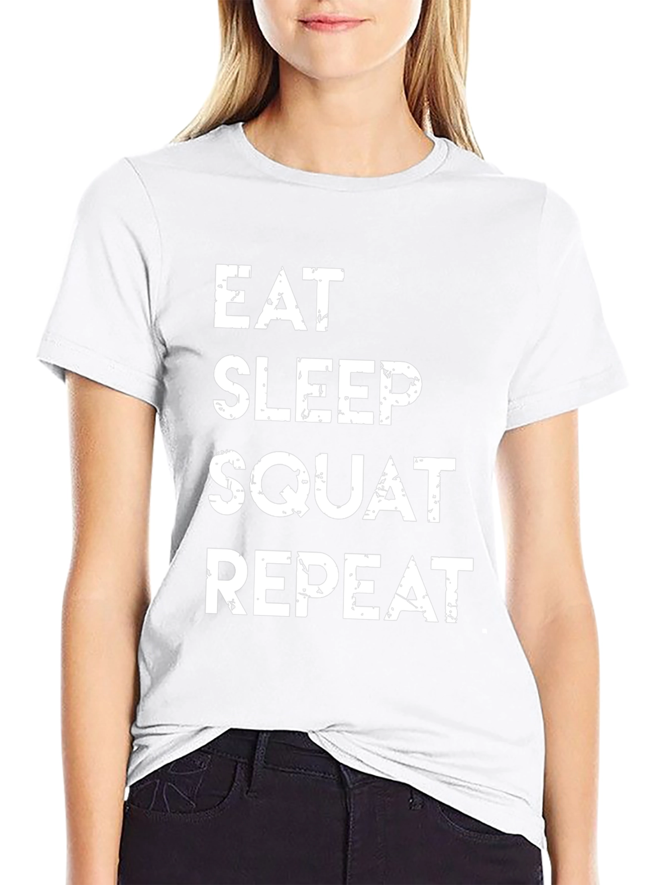 Eat Sleep Squat Repeat Graphic T-Shirt