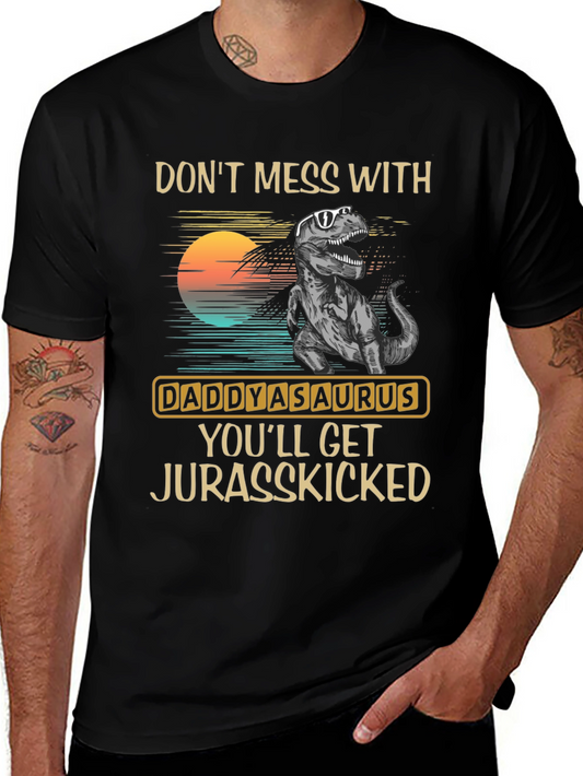 Daddysaurus T-Shirt - Jurassic Dad Joke Tee