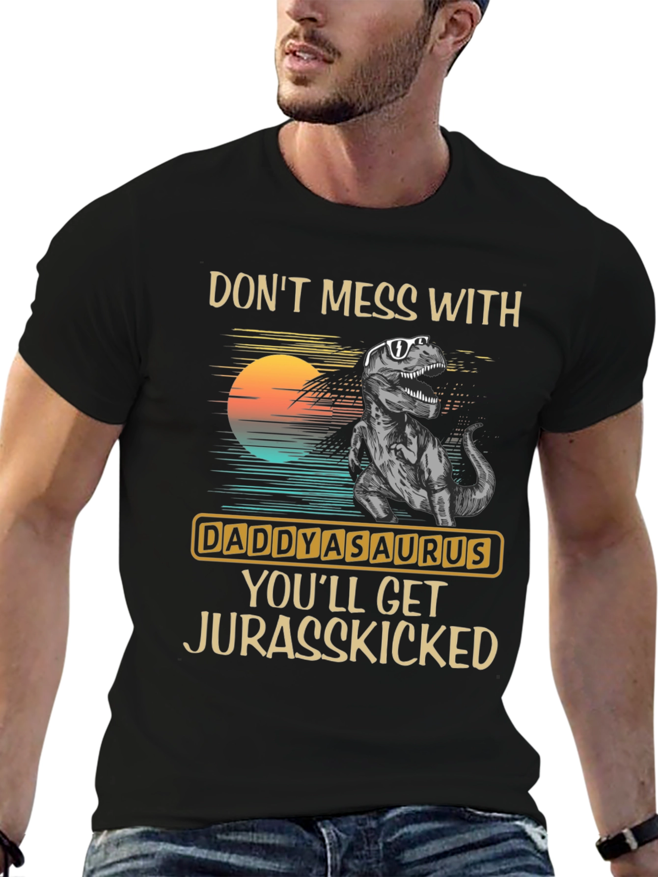 Daddysaurus T-Shirt - Jurassic Dad Joke Tee