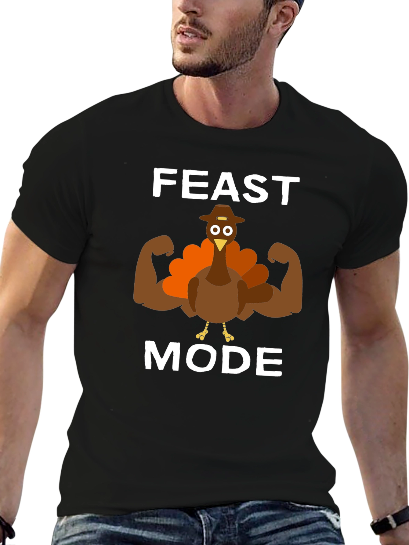 Feast Mode Thanksgiving Turkey Graphic Tee
