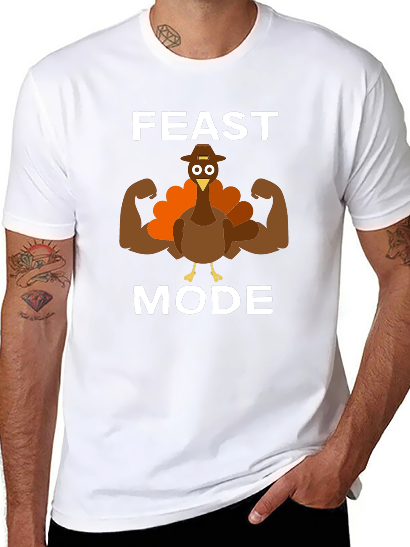 Feast Mode Thanksgiving Turkey Graphic Tee