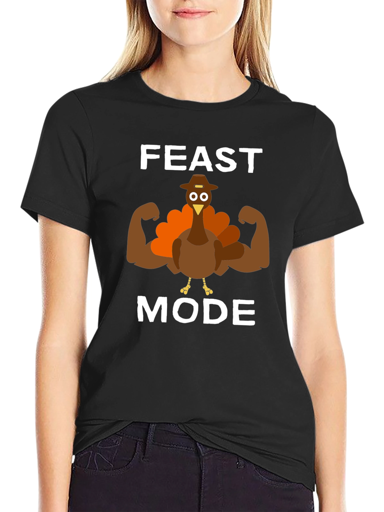 Feast Mode Thanksgiving Turkey Graphic Tee
