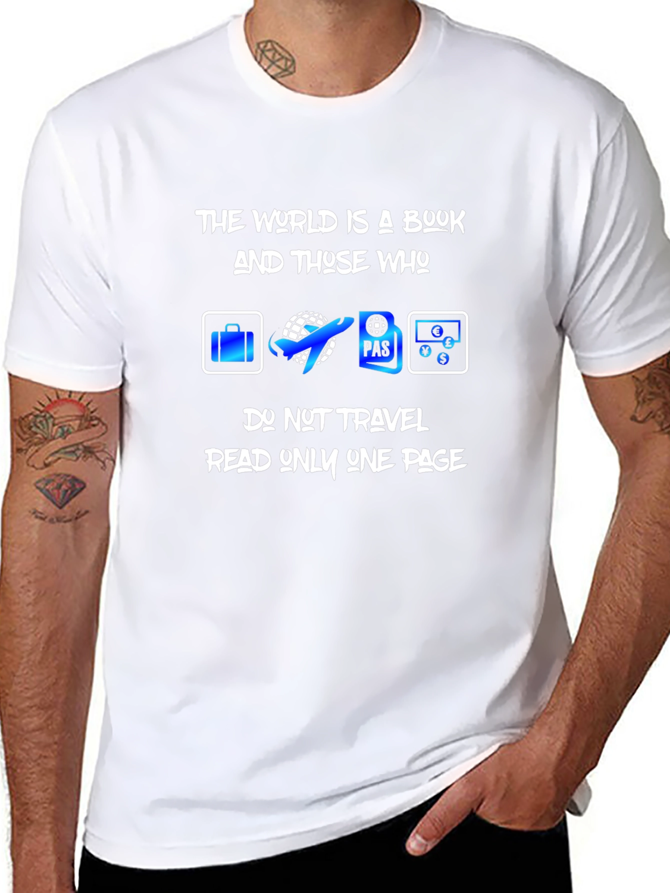 Travel Enthusiast T-Shirt - World is a Book
