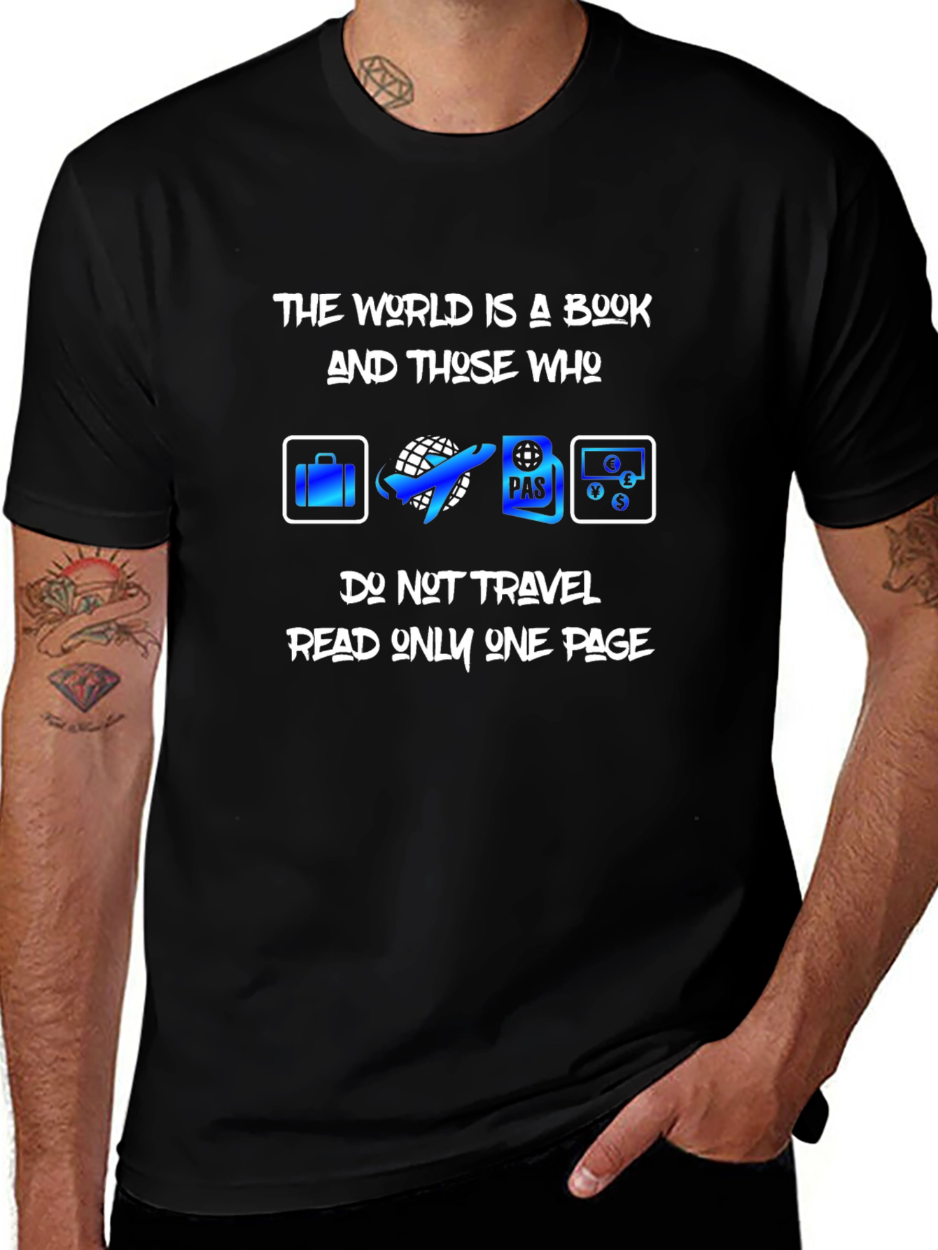 Travel Enthusiast T-Shirt - World is a Book