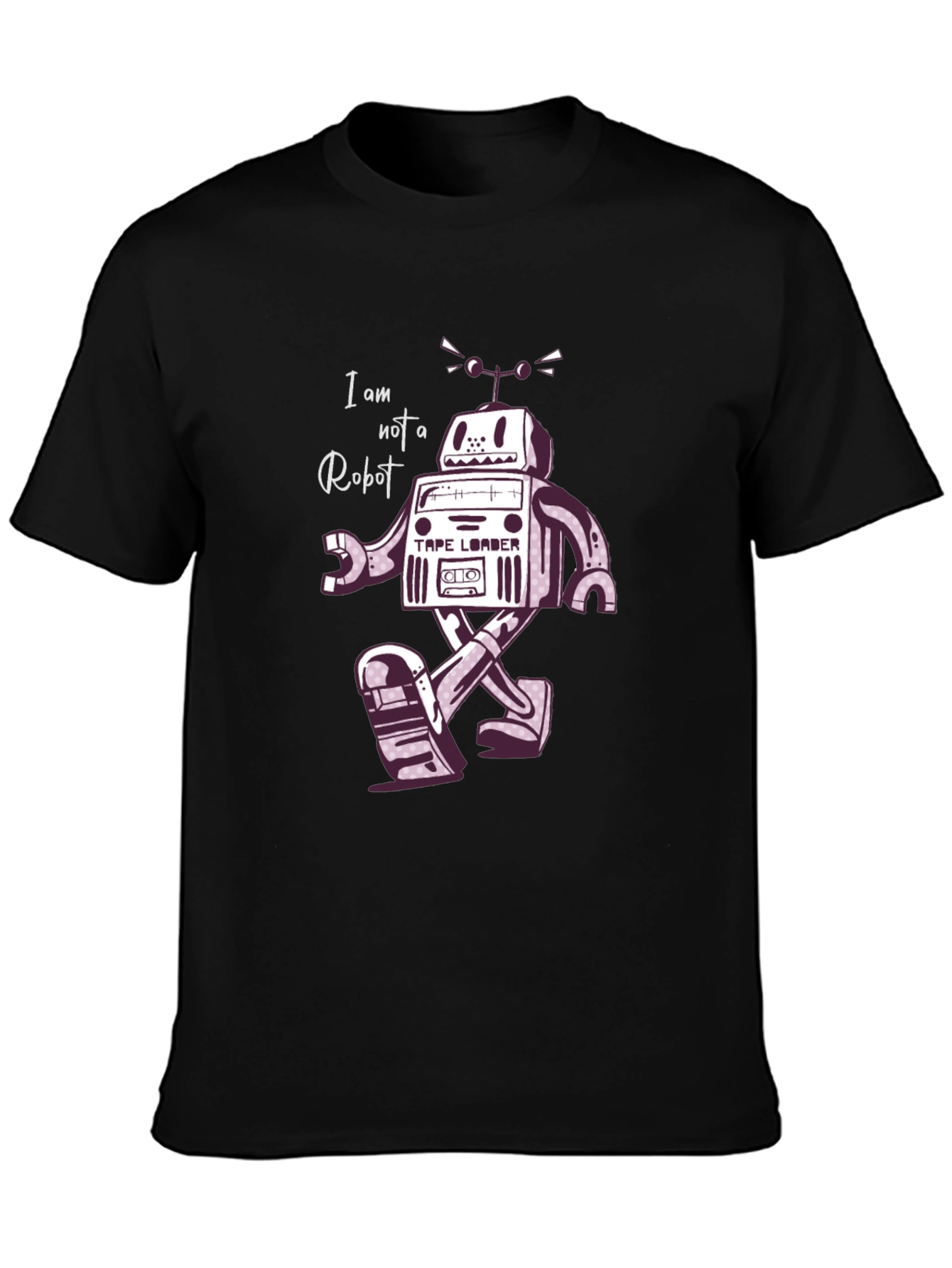Retro Robot T-Shirt - I Am Not A Robot!