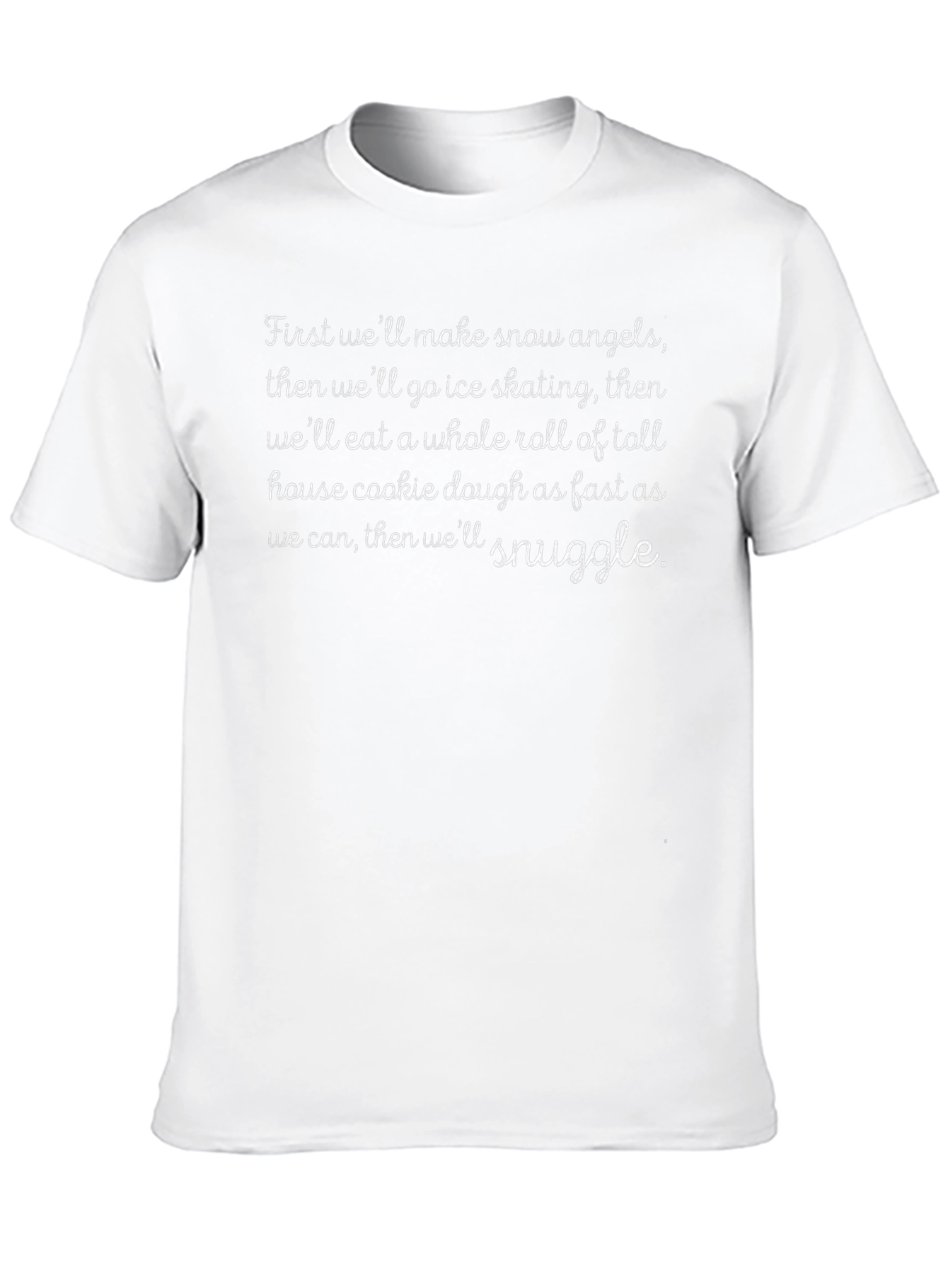 Snuggle T-Shirt - Winter Activity List