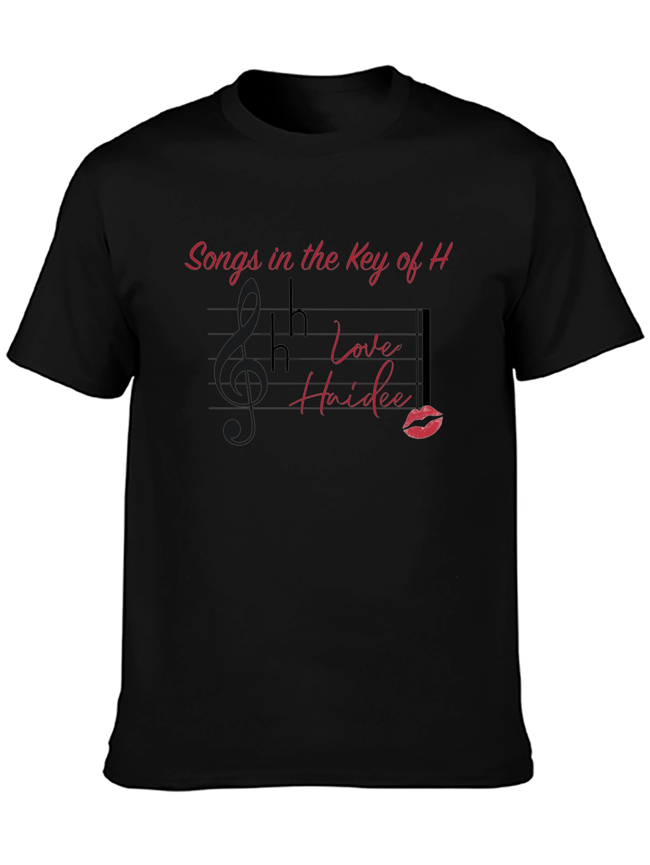Songs in the Key of H Black Graphic Tee