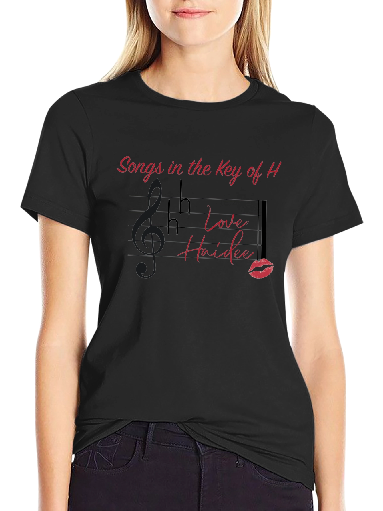 Songs in the Key of H Black Graphic Tee