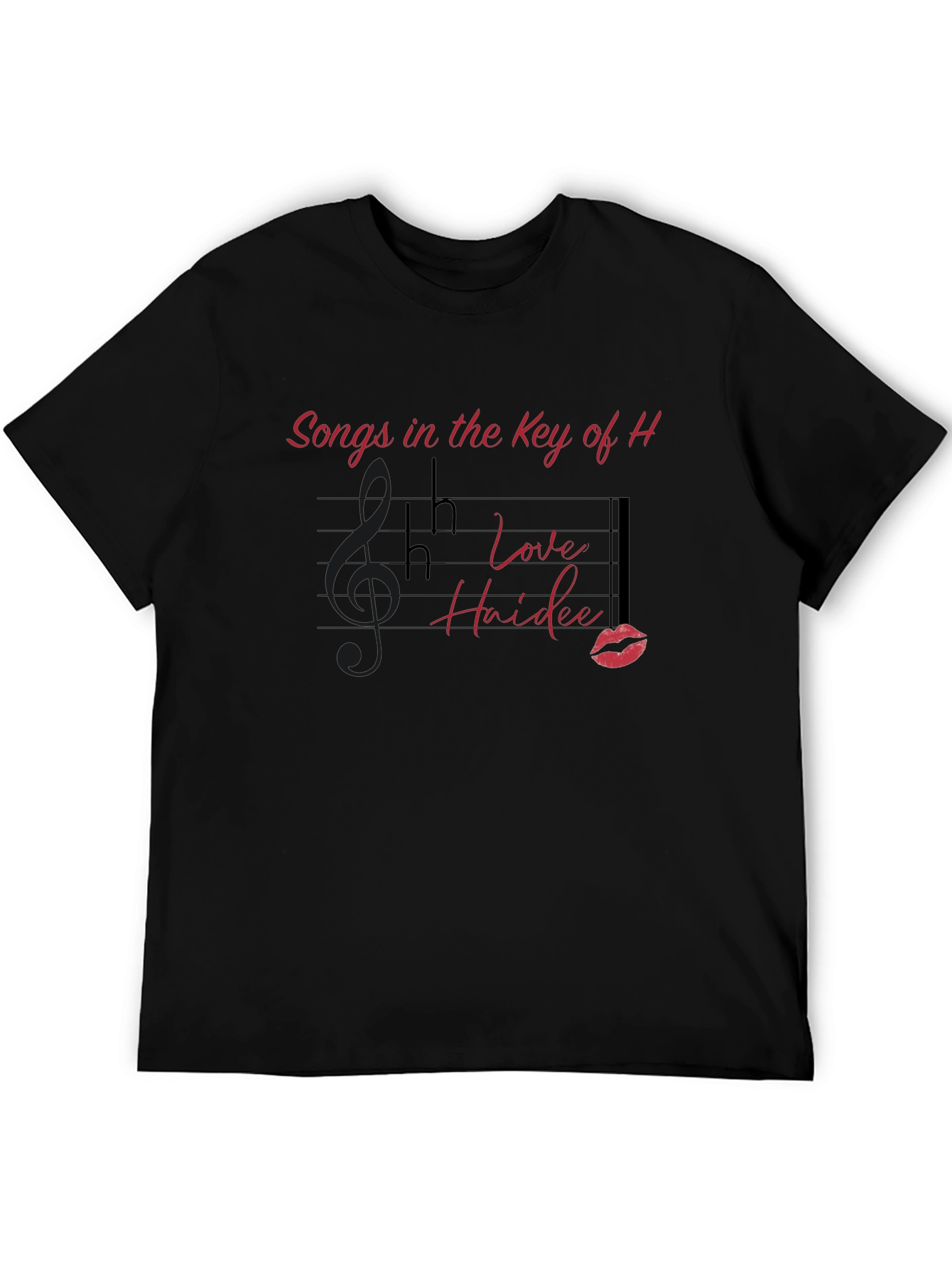 Songs in the Key of H Black Graphic Tee