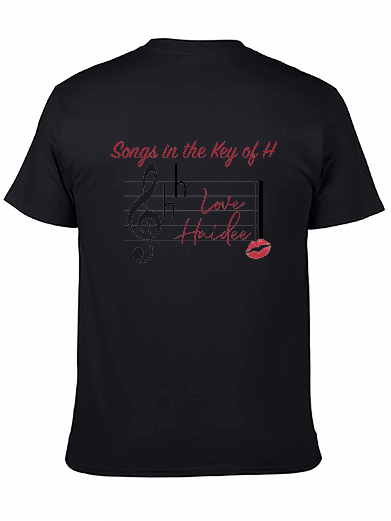 Songs in the Key of H Black Graphic Tee