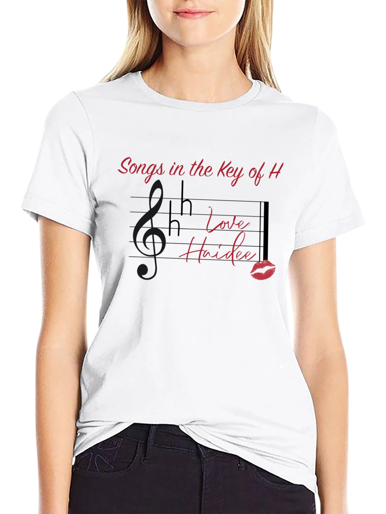 Songs in the Key of H Black Graphic Tee