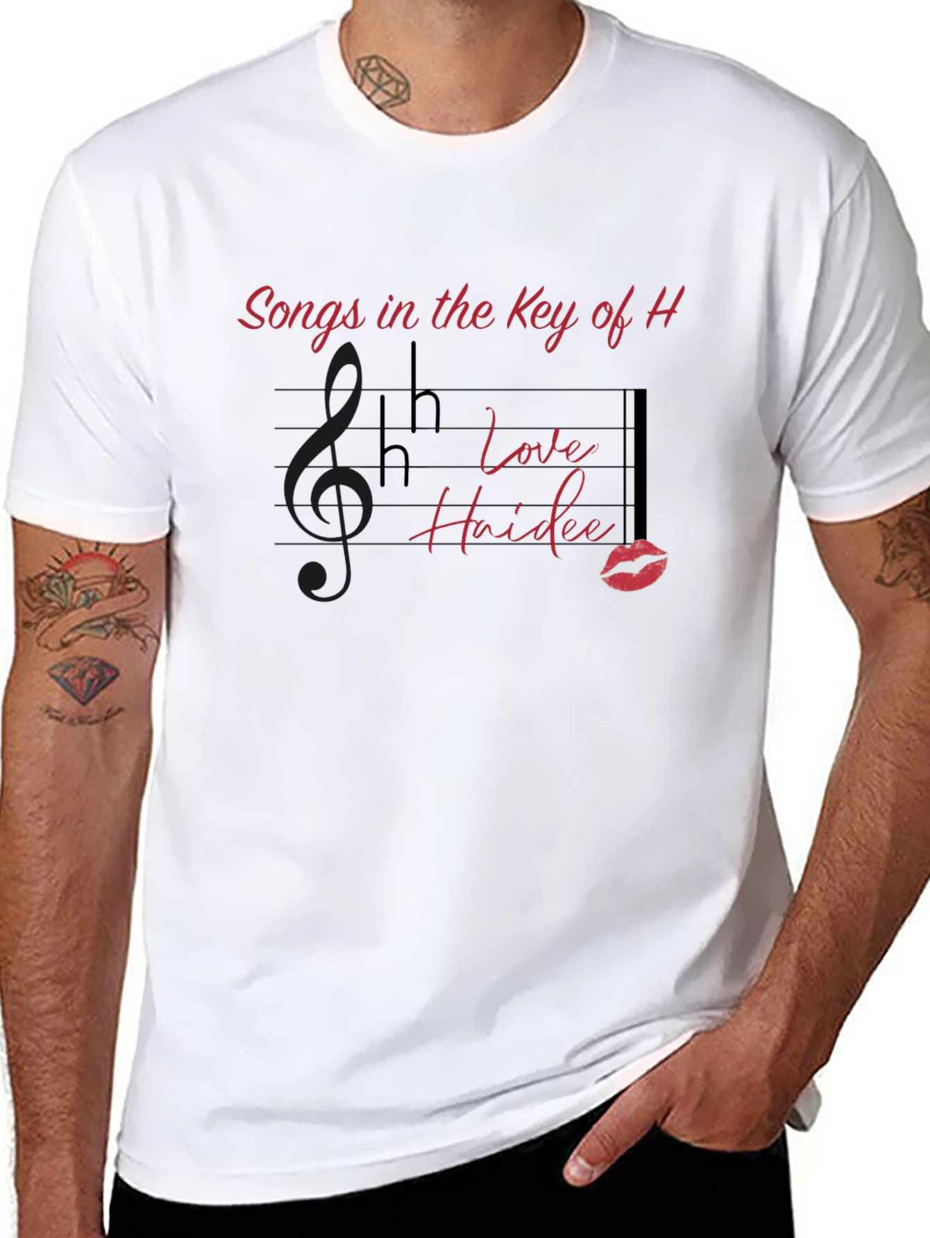 Songs in the Key of H Black Graphic Tee