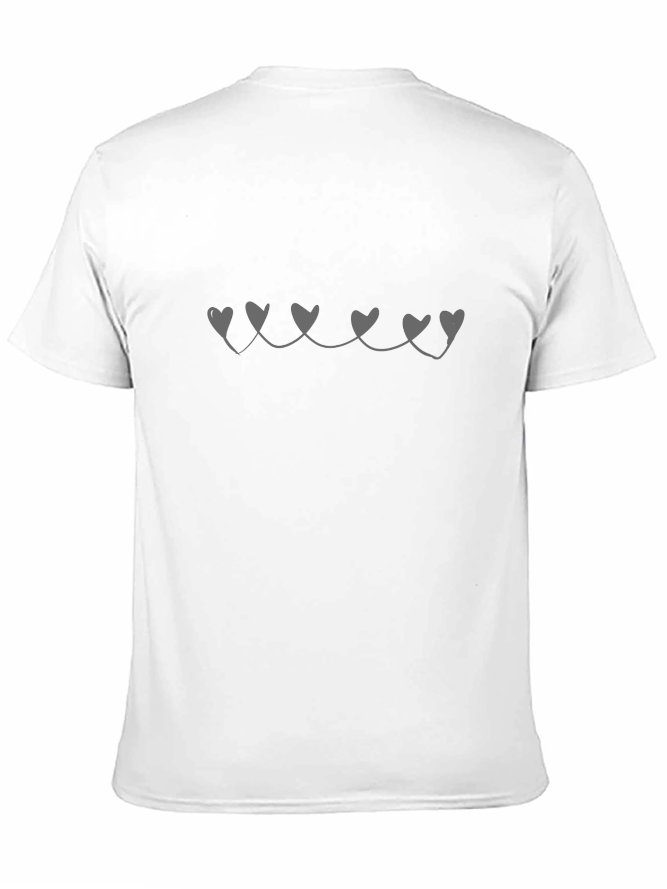 Heart String Graphic Tee - Trendy Black T-Shirt