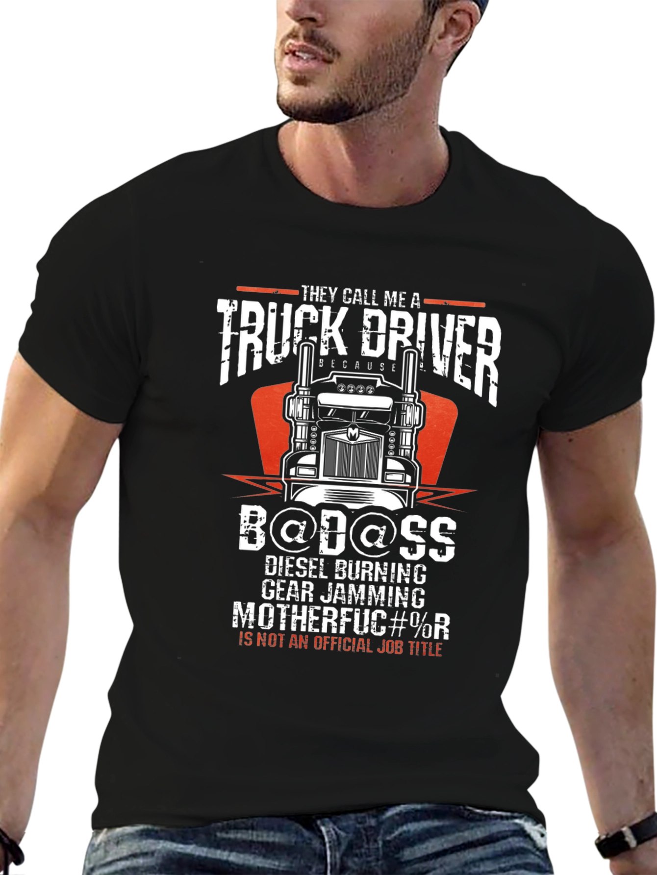 Truck Driver Badass Graphic T-Shirt