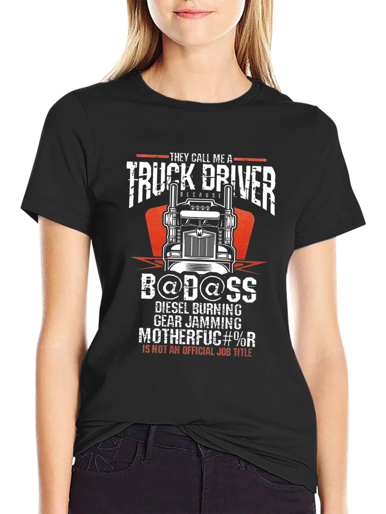 Truck Driver Badass Graphic T-Shirt