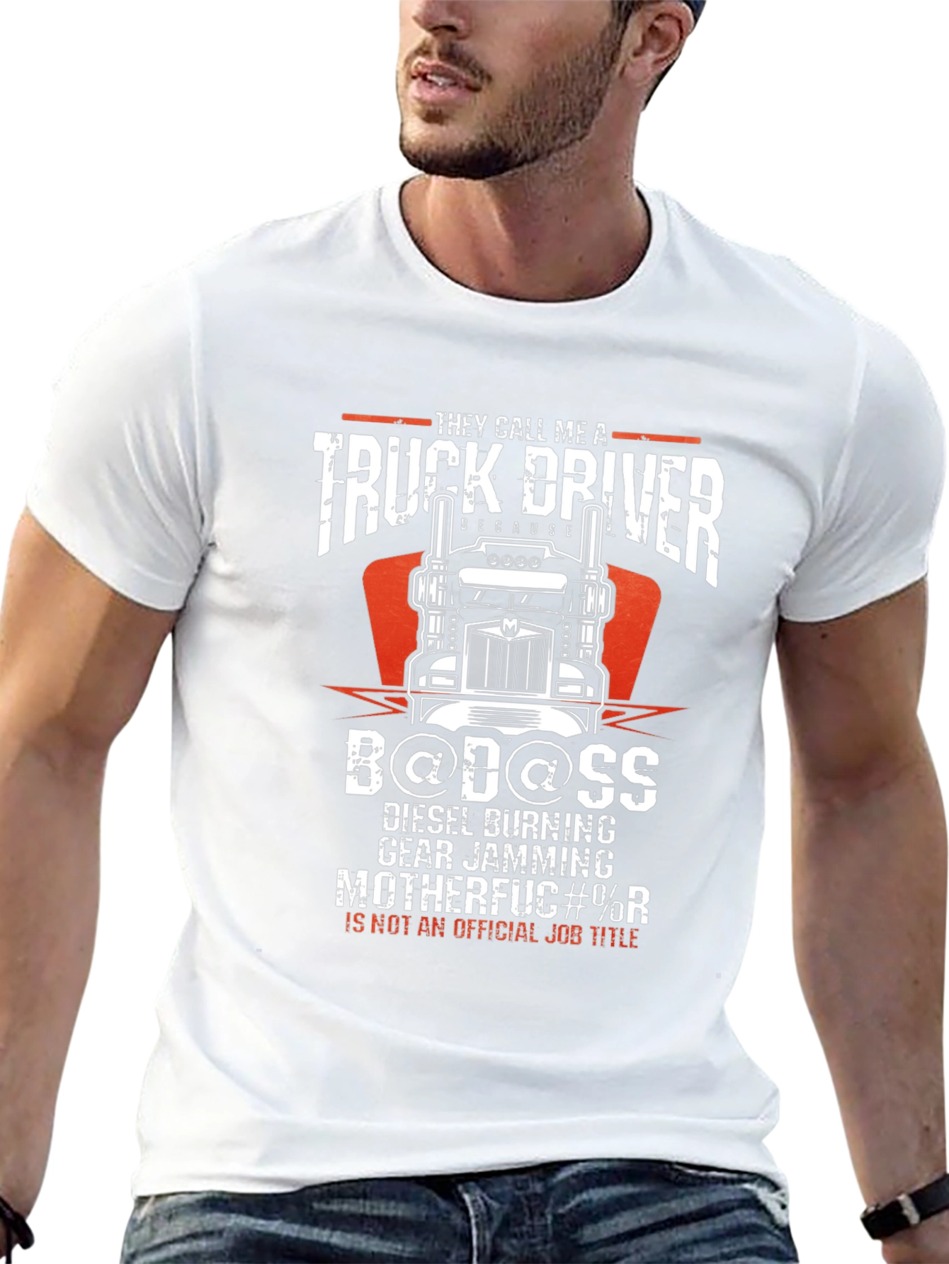 Truck Driver Badass Graphic T-Shirt