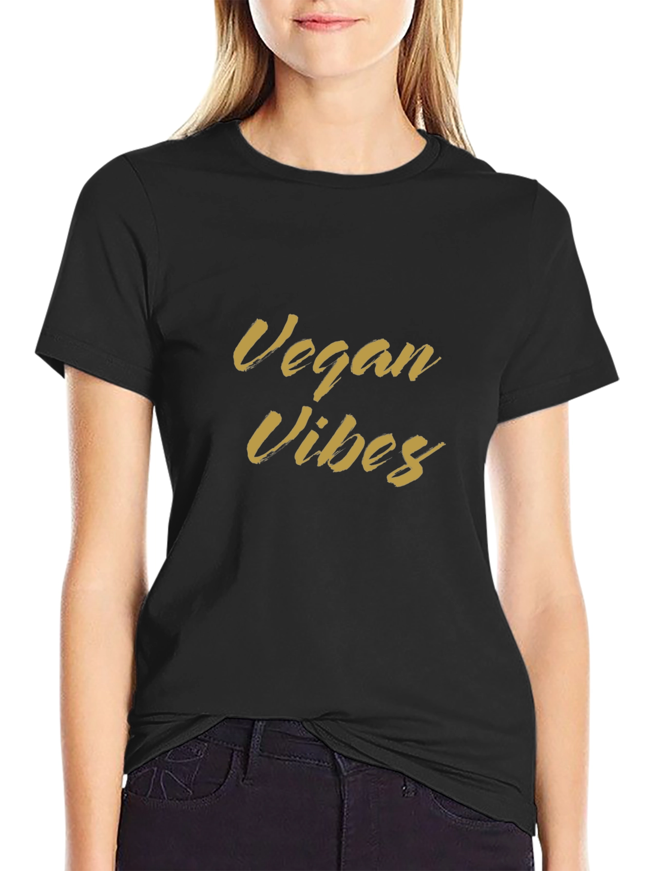 Vegan Vibes Black T-Shirt