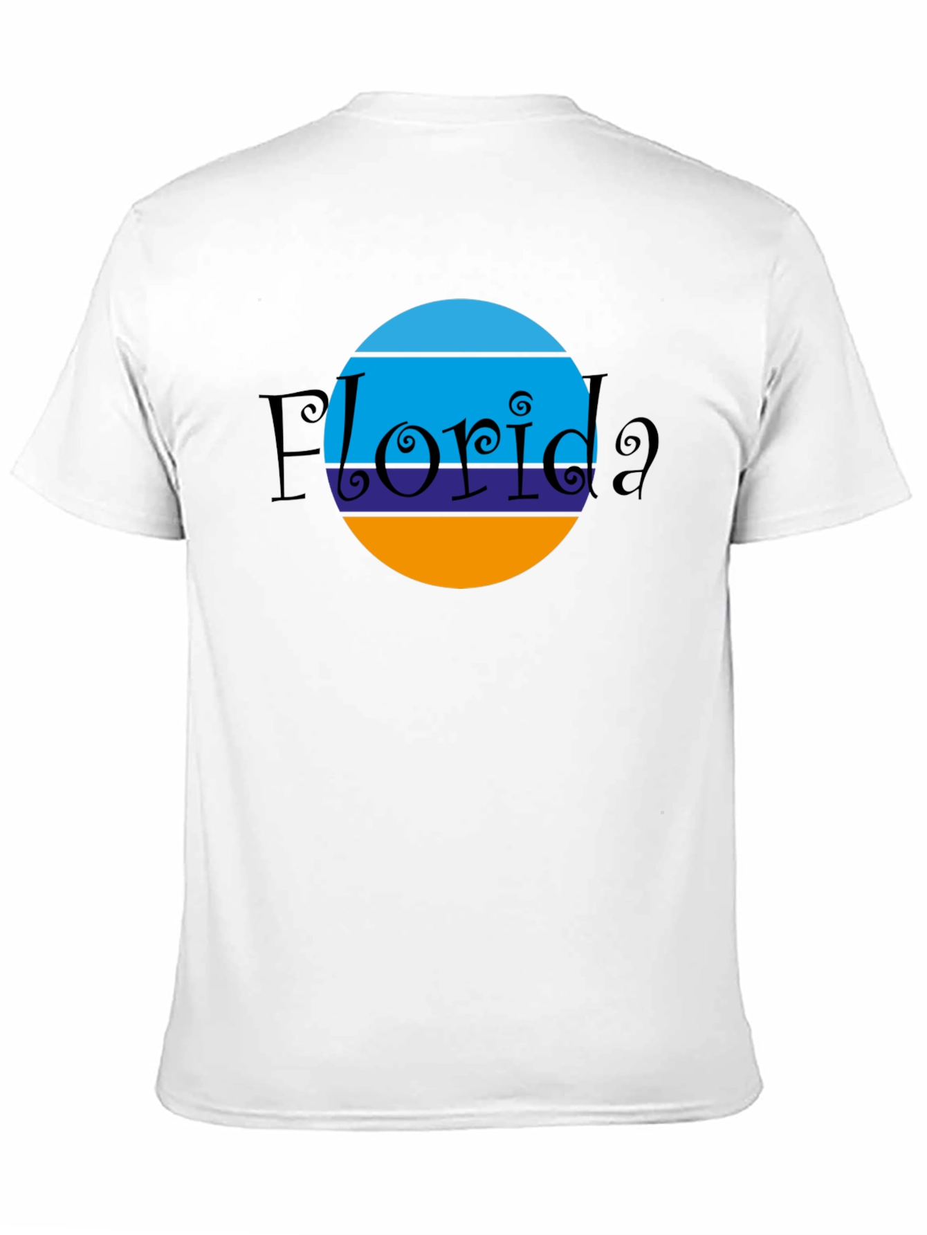 Florida Circle Graphic Black T-Shirt
