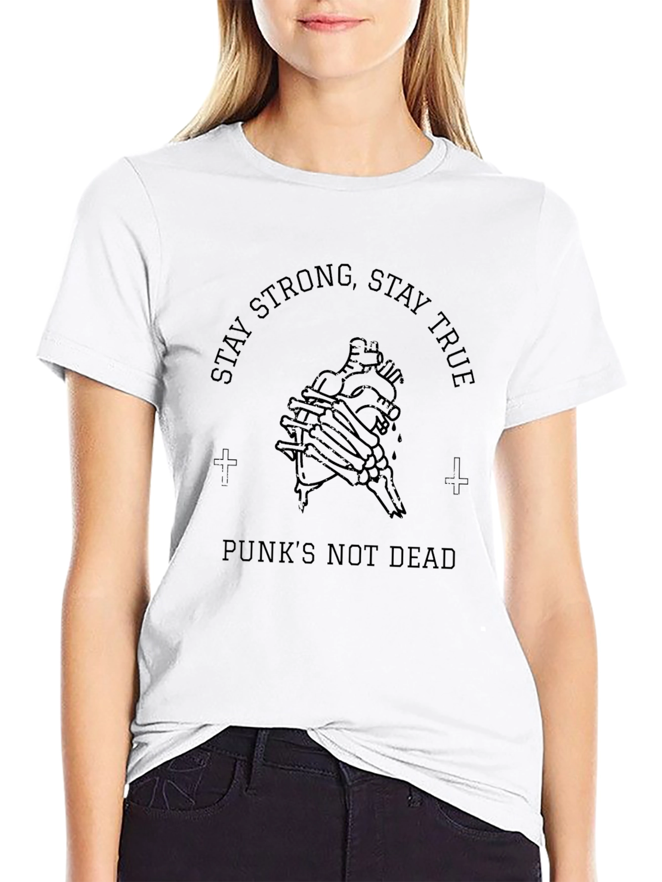 Stay Strong Graphic Tee - Punks Not Dead