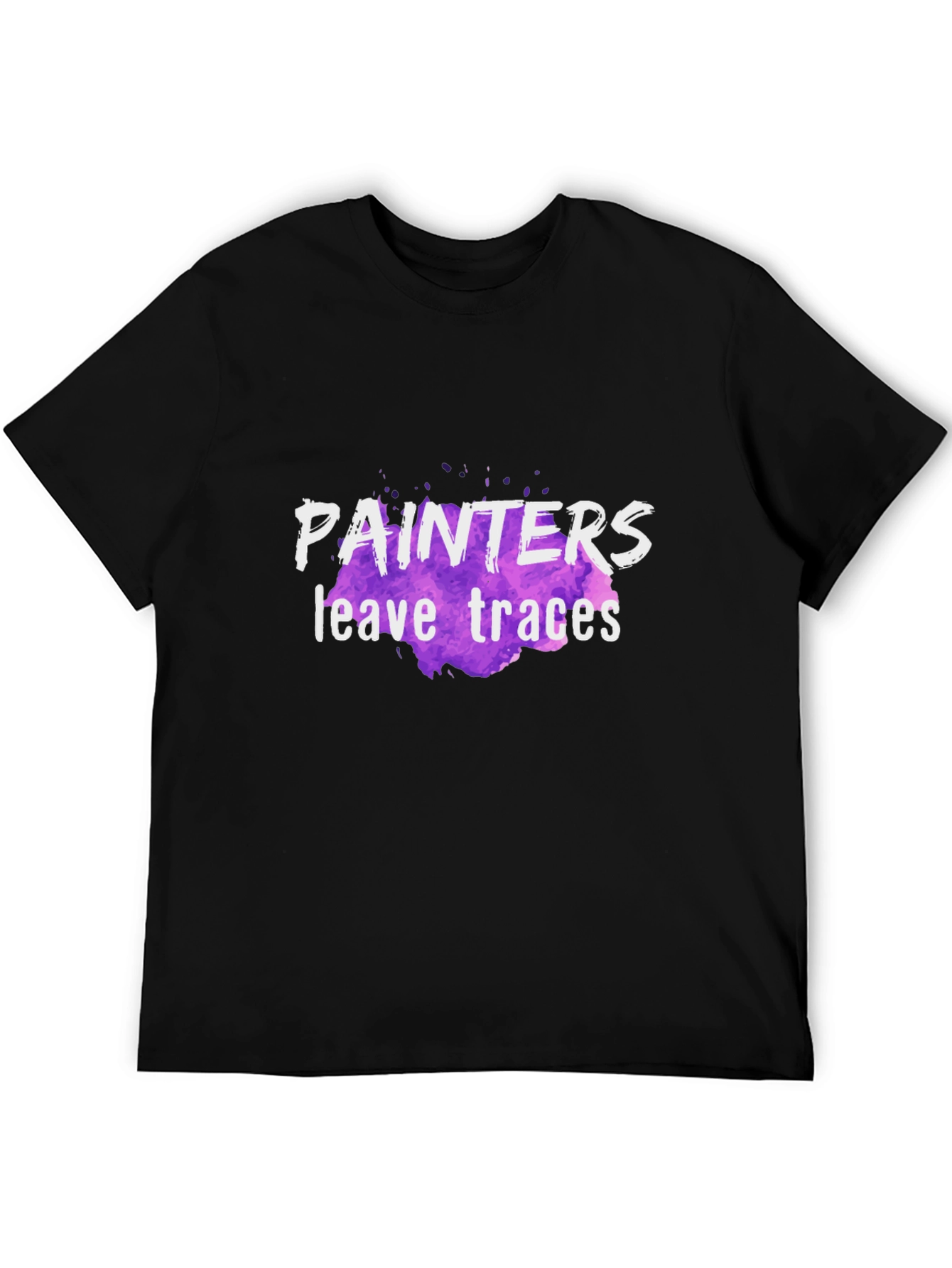 Painters Leave Traces Black T-Shirt