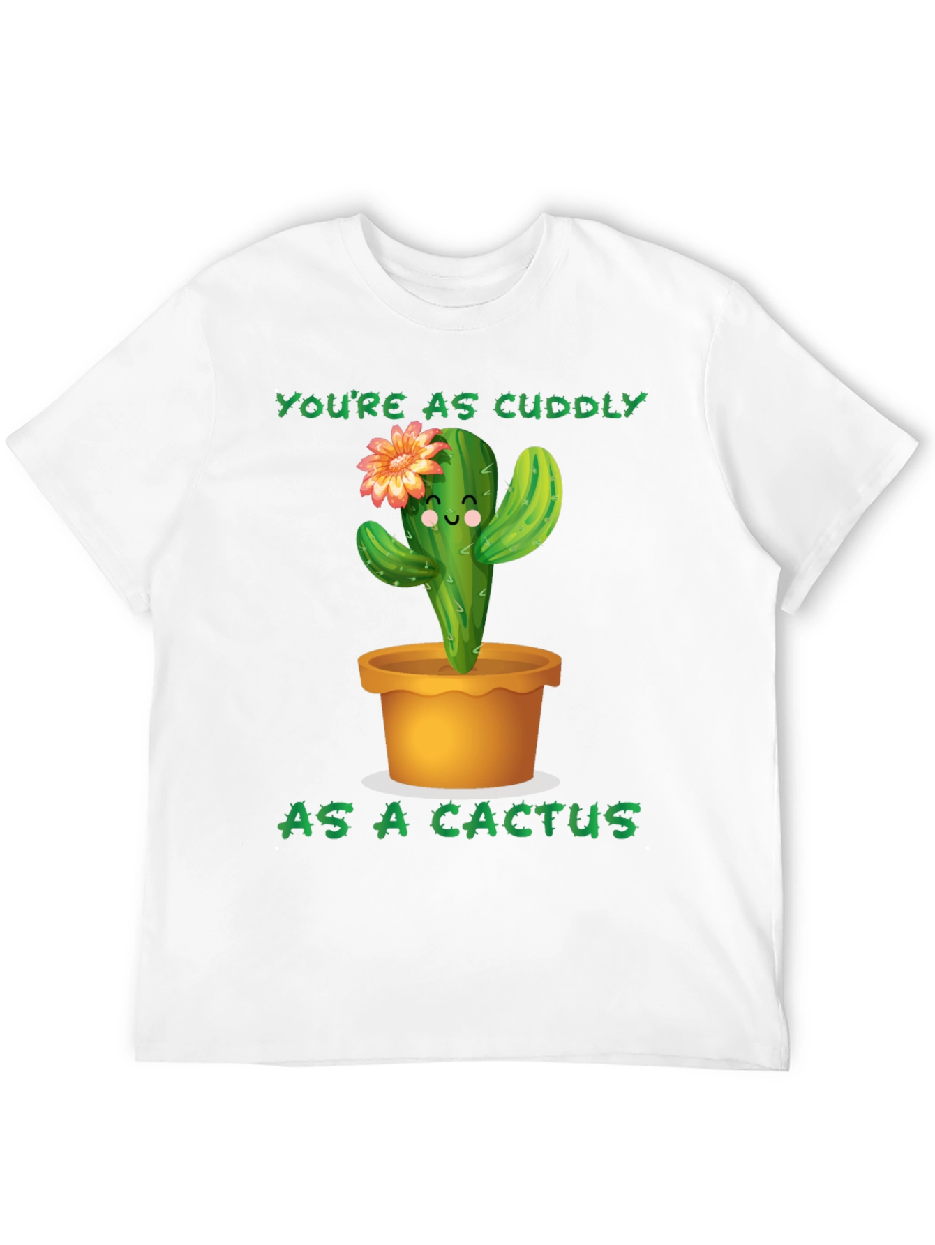 Cuddly Cactus Graphic T-Shirt - Novelty Tee