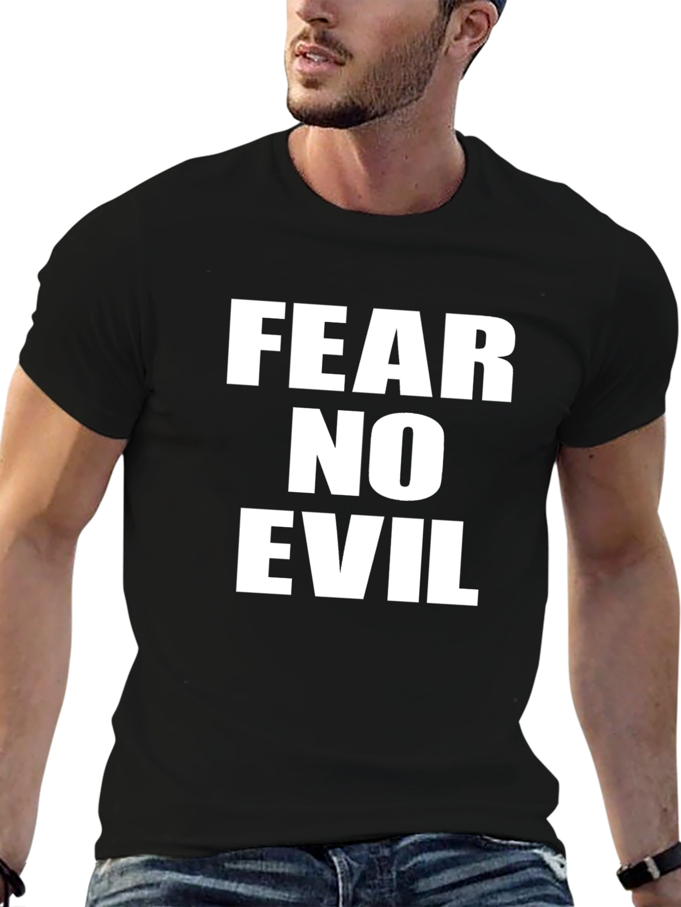 Fear No Evil Graphic T-Shirt - Black