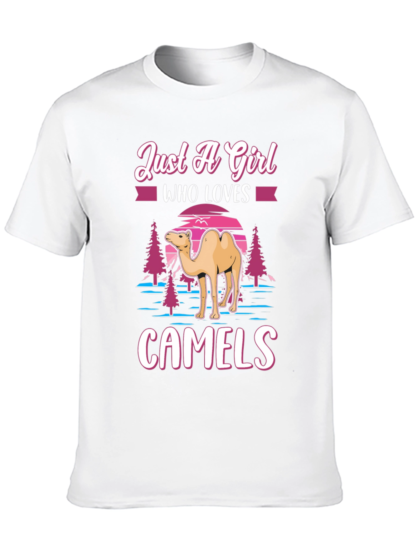 Just A Girl Who Loves Camels Graphic T-Shirt